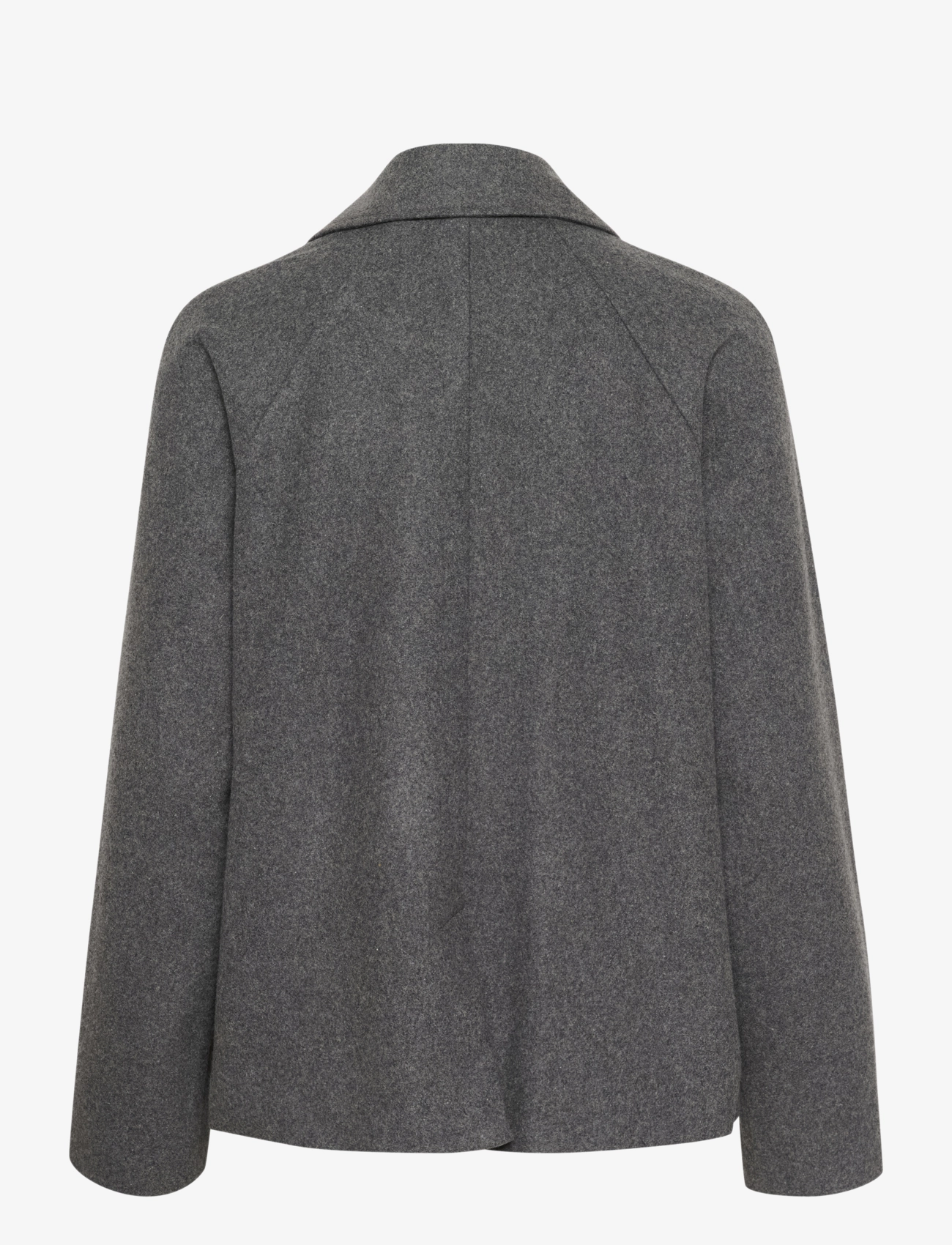 Kaffe - KAfanny Short Jacket - yttertøy - grey melange - 2