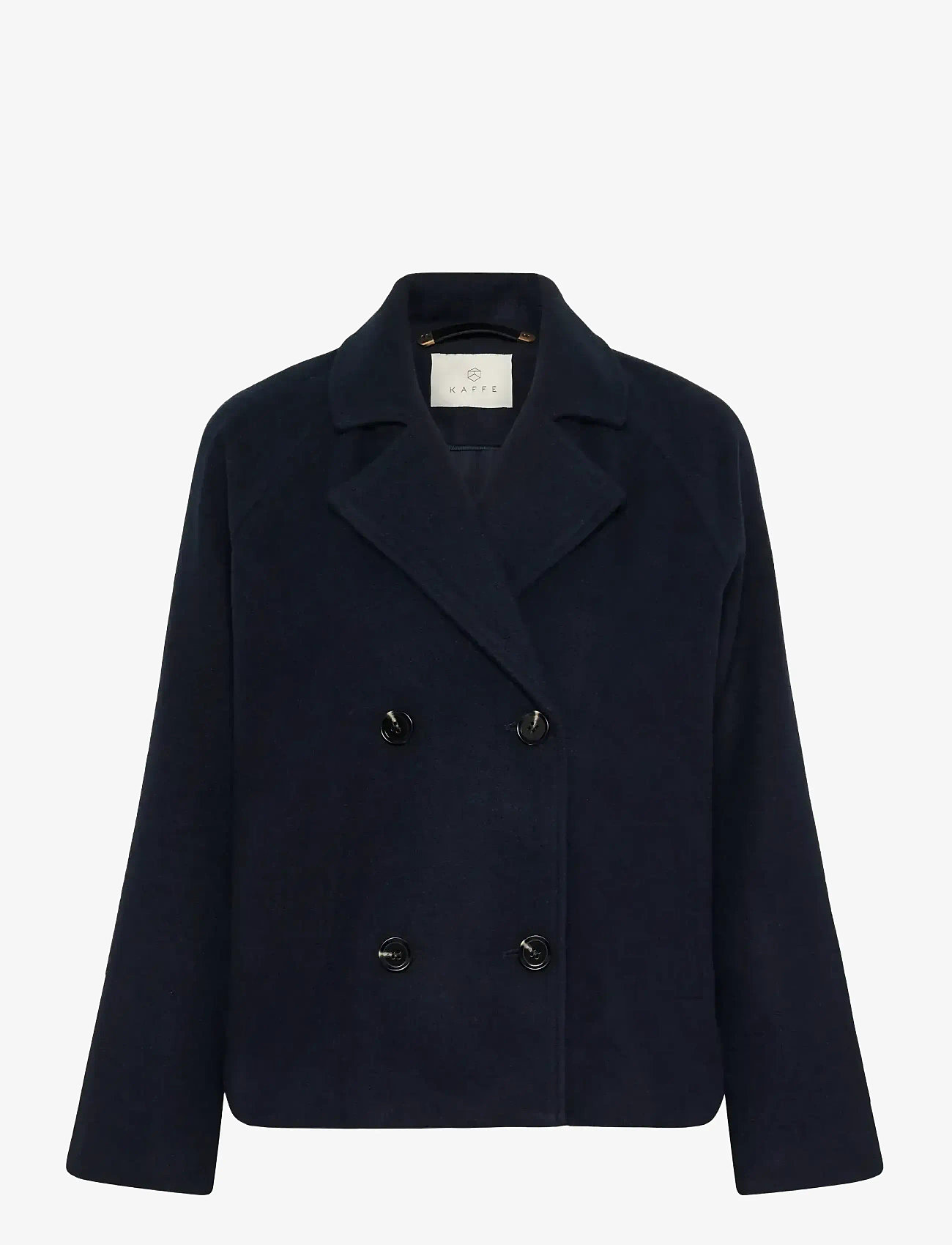 Kaffe - KAfanny Short Jacket - efterårsjakker - midnight marine cc - 0