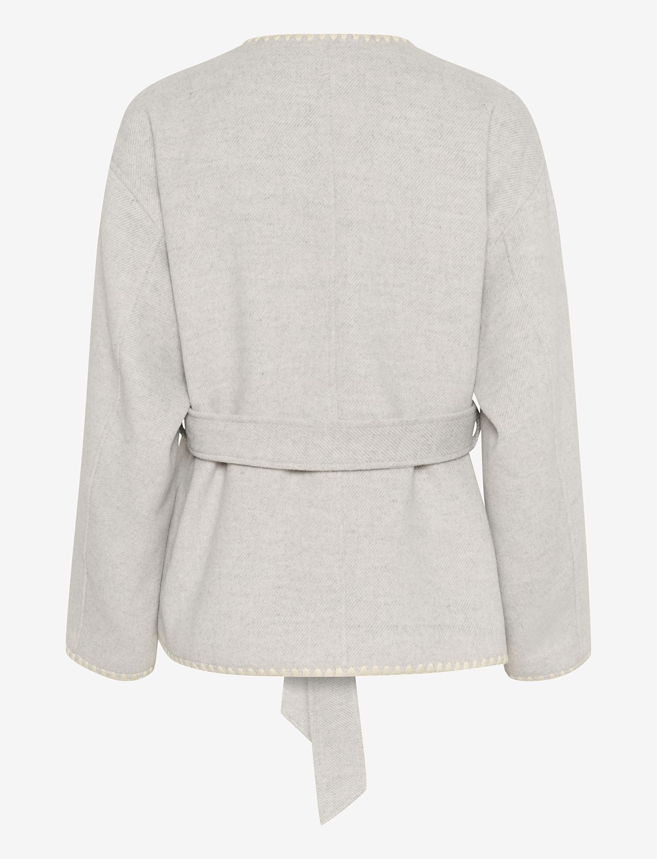 Kaffe - KAulrikke Jacket - vööga bleiserid - light grey melange - 1