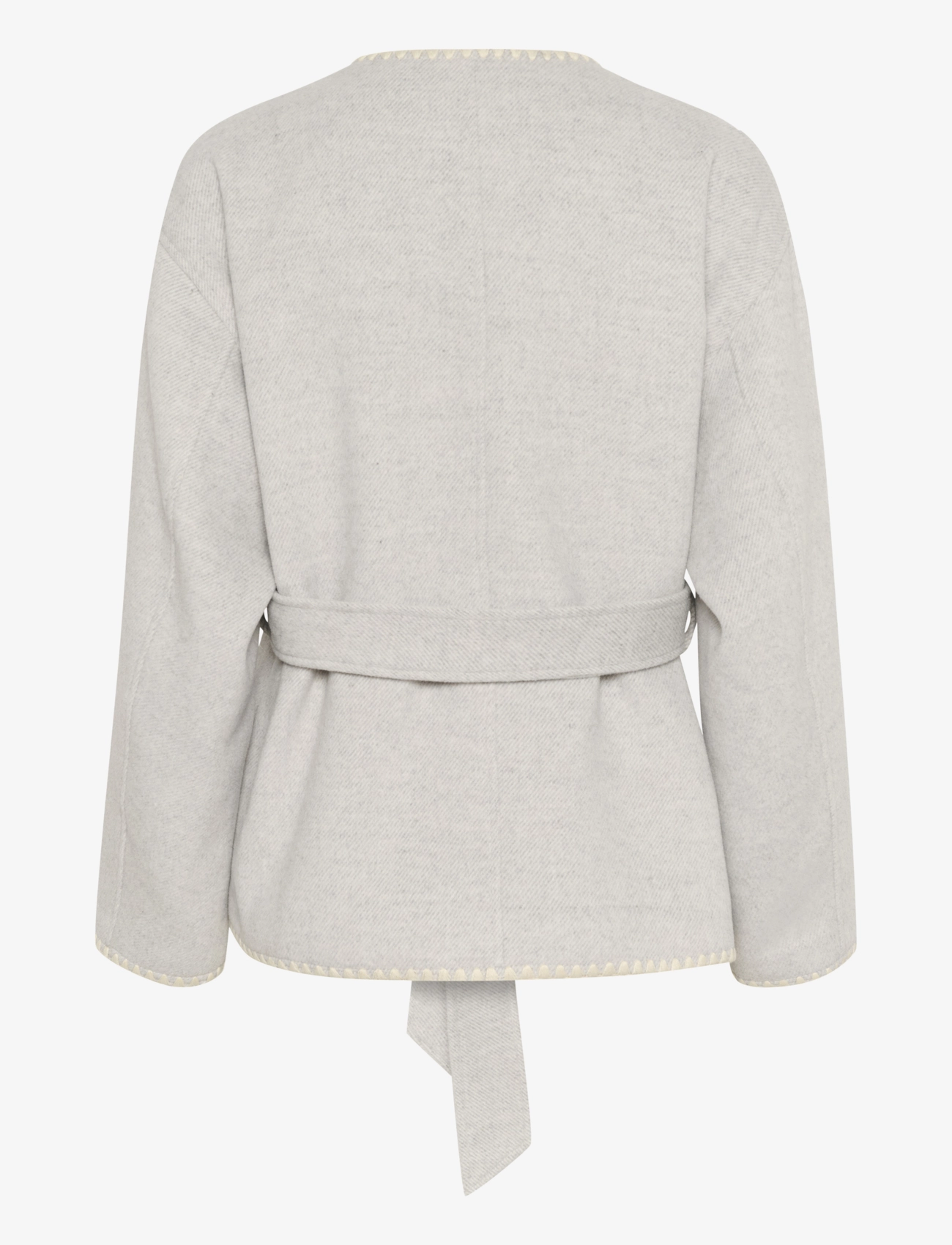 Kaffe - KAulrikke Jacket - vööga bleiserid - light grey melange - 2
