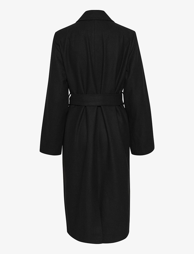 Kaffe - KAfanny Long Coat - pitkät takit - black deep cc - 2
