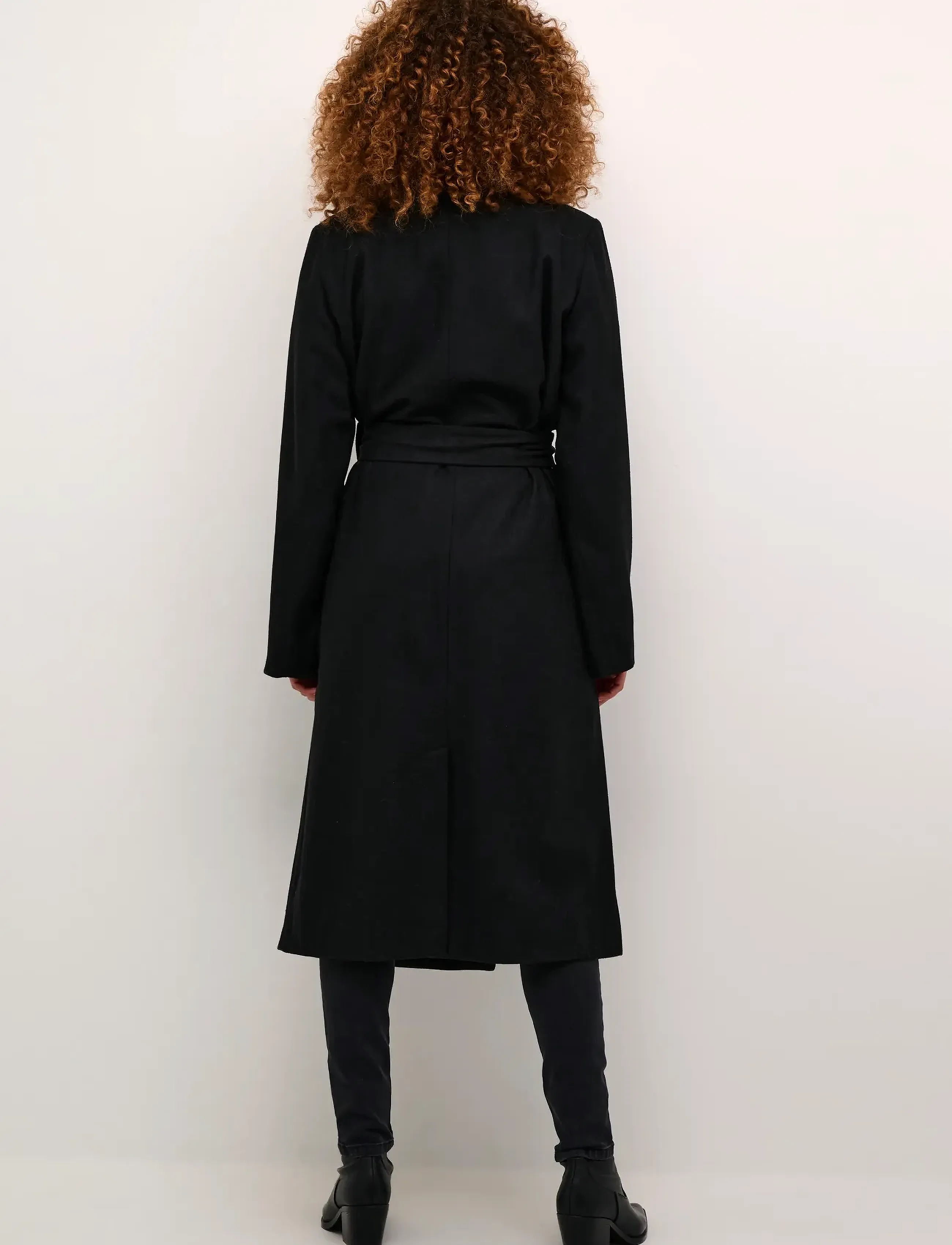 Kaffe - KAfanny Long Coat - Üleriided - black deep cc - 3