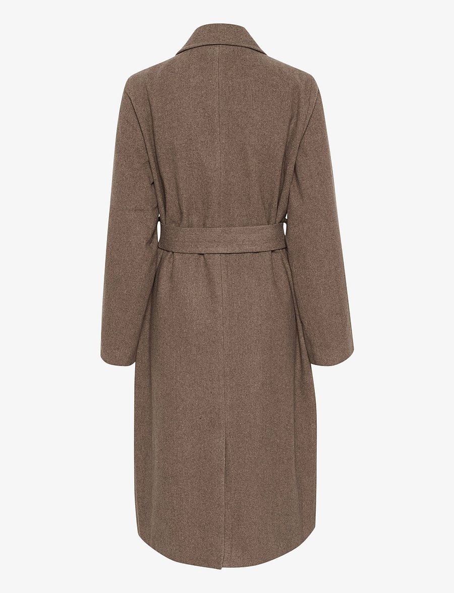 Kaffe - KAfanny Long Coat - kappor - major brown c. - 2