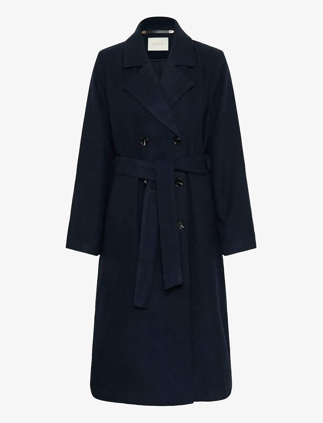 Kaffe - KAfanny Long Coat - mäntel - midnight marine cc - 1