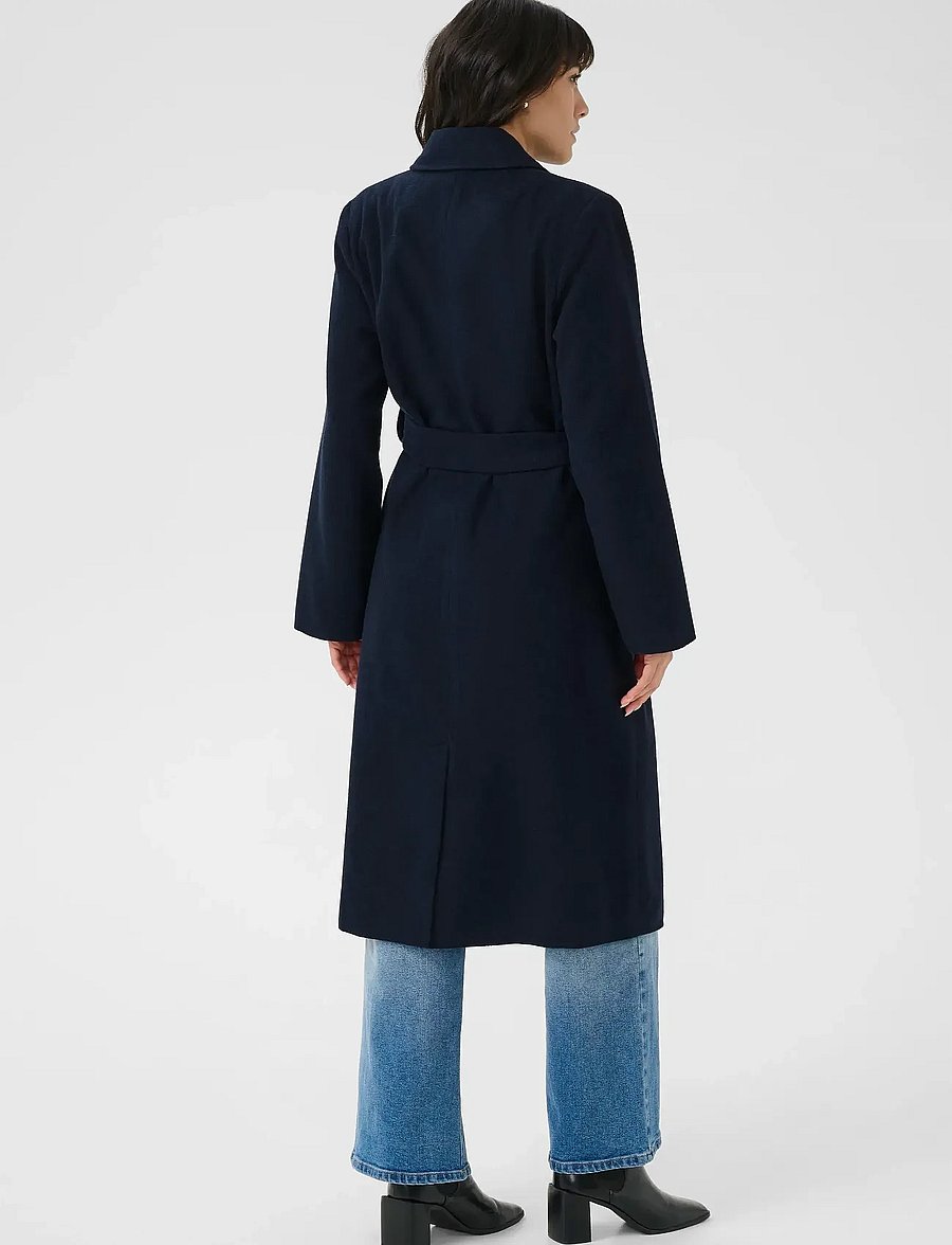Kaffe - KAfanny Long Coat - kappor - midnight marine cc - 3