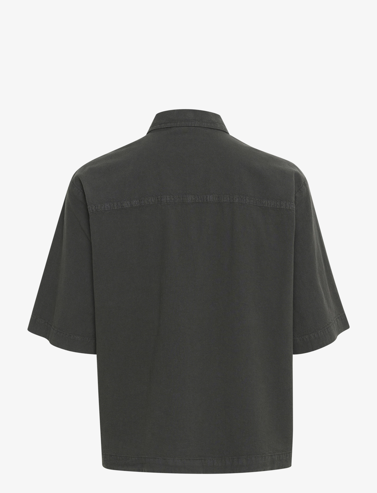 Kaffe - KAnaya Liah Shirt - kortærmede skjorter - black oyster - 2