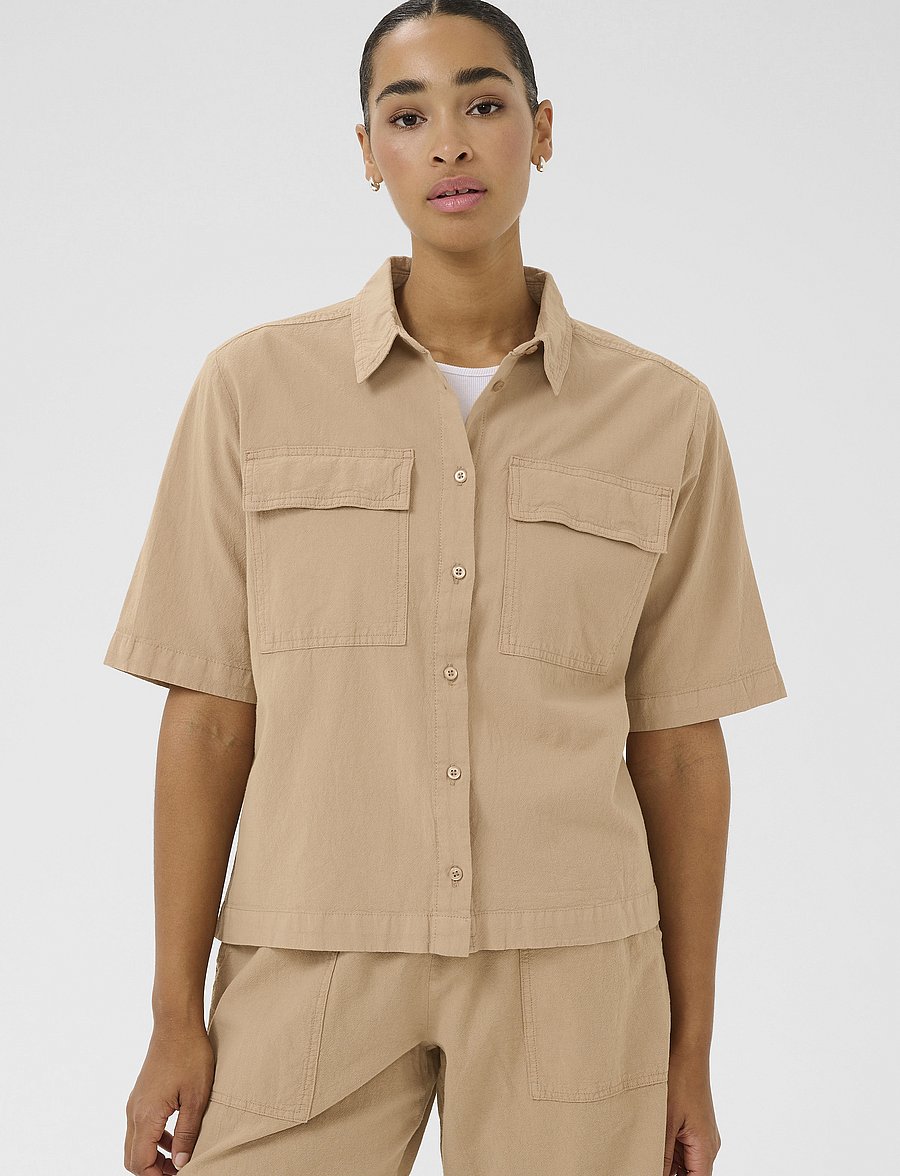 Kaffe - KAnaya Liah Shirt - classic sand - 0