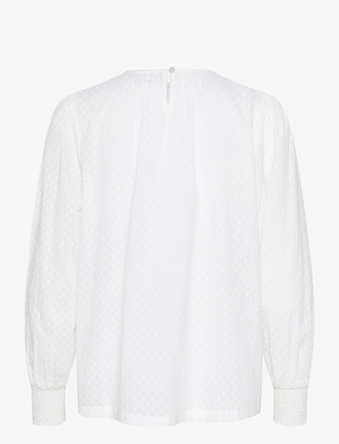 Kaffe - KAroca LS Blouse - long sleeved blouses - chalk - 2