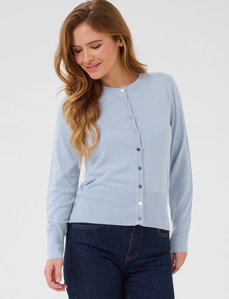 Kaffe - KAlizza Cardigan - cardigans - soft chambray - 0