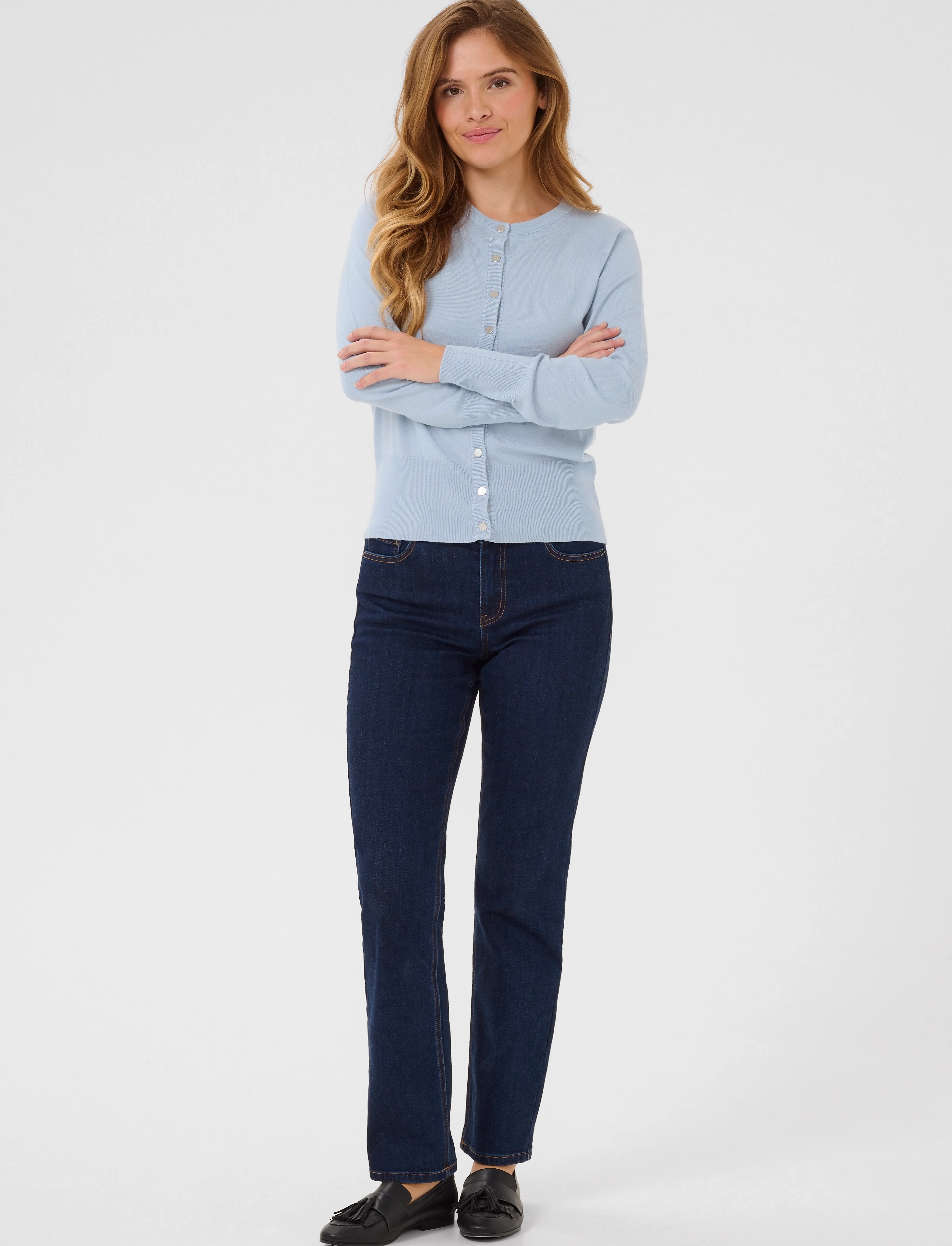 Kaffe - KAlizza Cardigan - soft chambray - 3