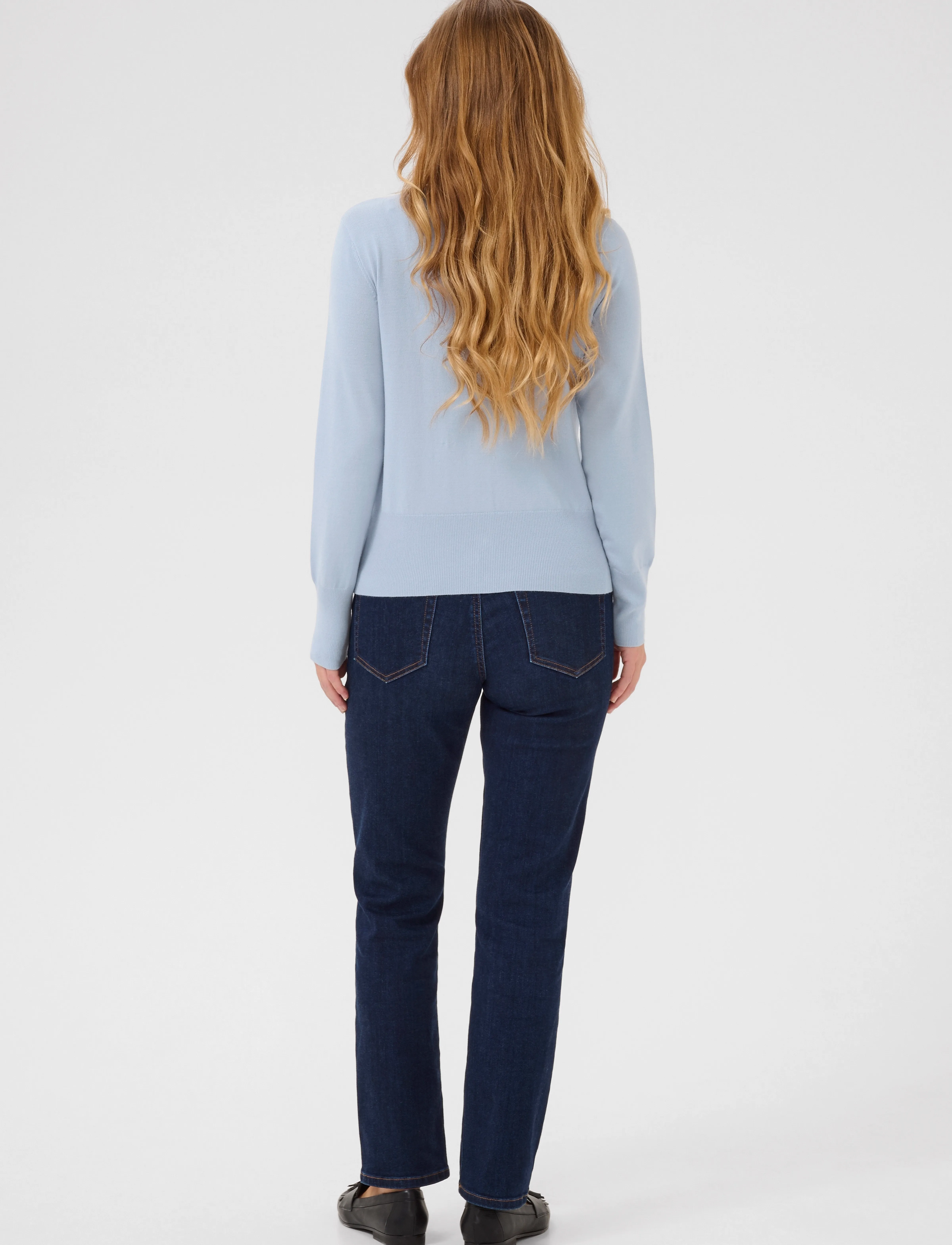 Kaffe - KAlizza Cardigan - soft chambray - 4