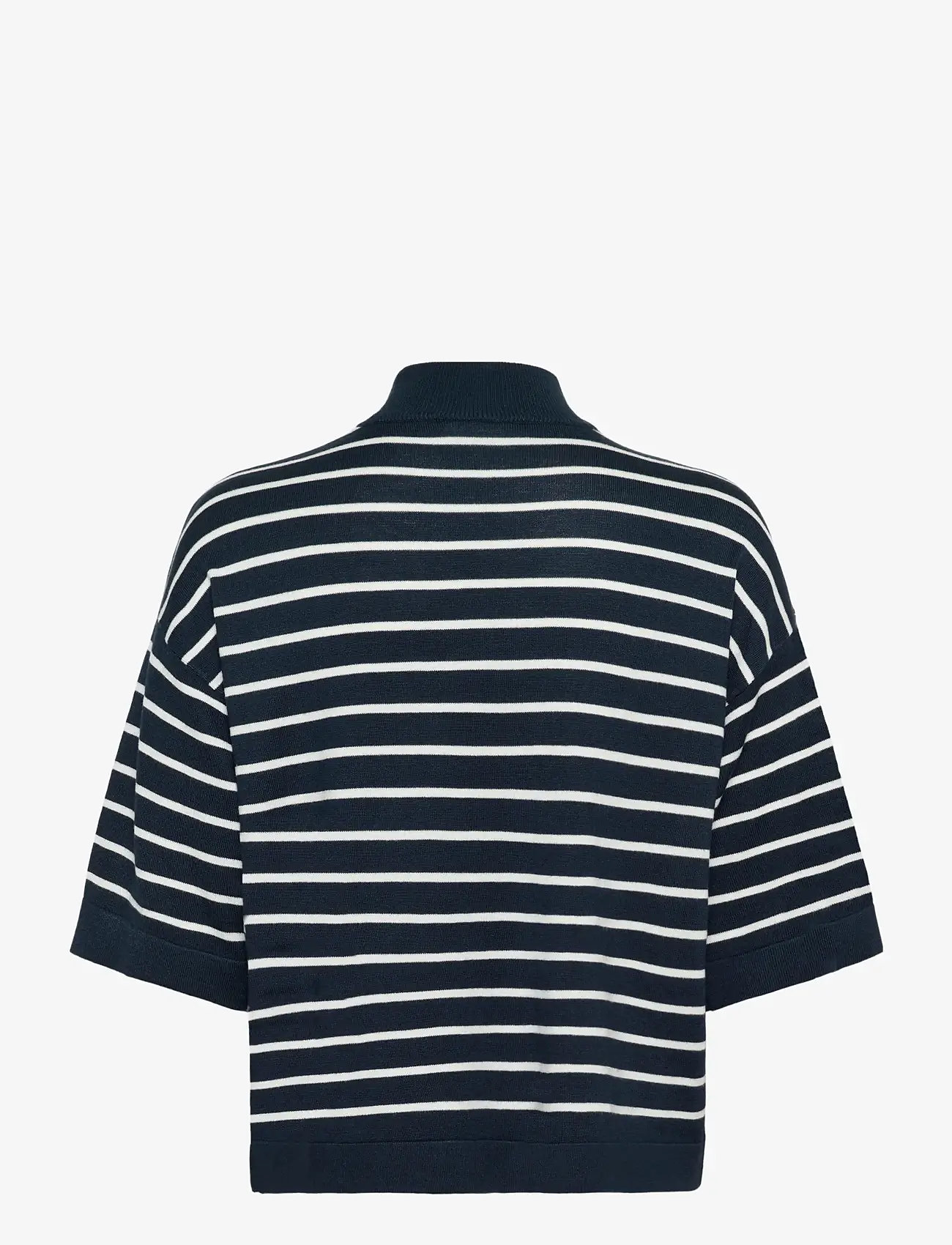 Kaffe - KAlizza Turtleneck - herbstliche kleidung - midnight marine w.chalk strips - 1