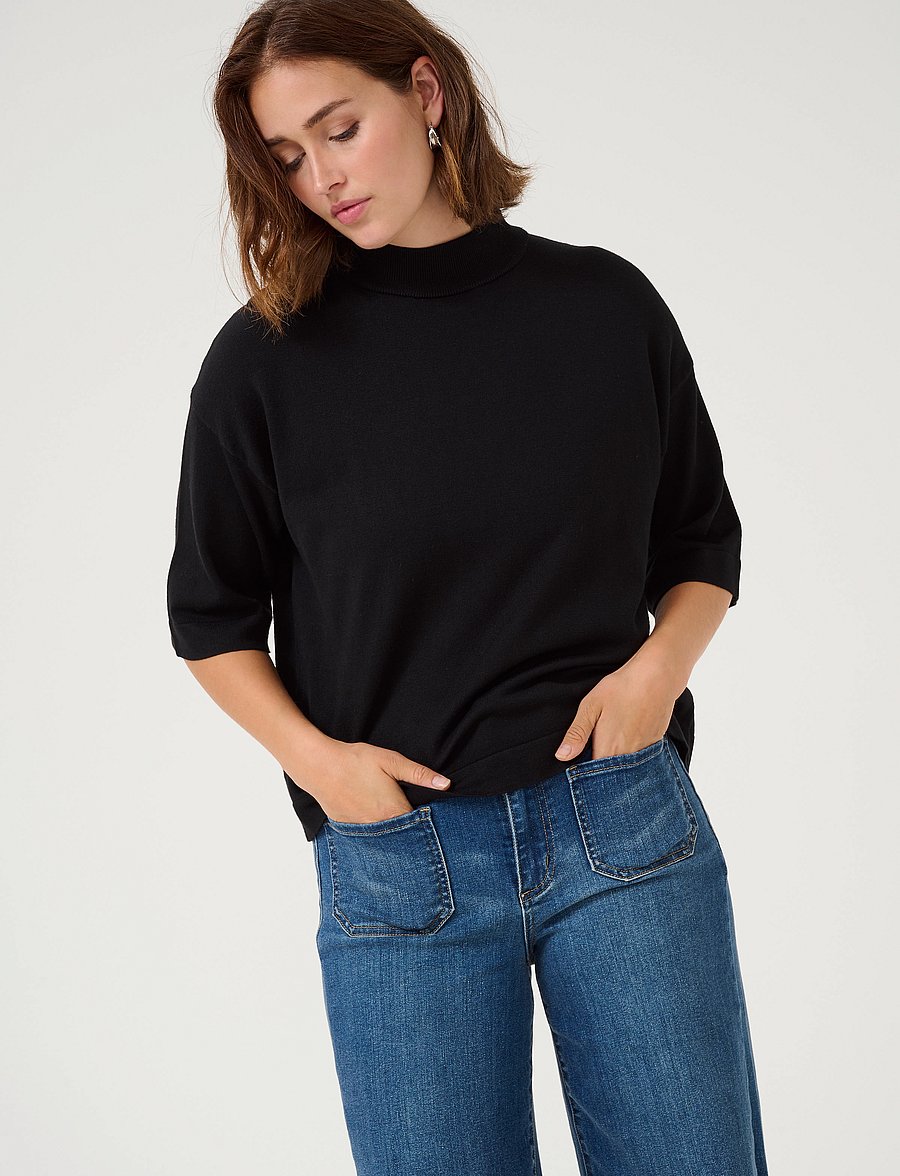 Kaffe - KAlizza Turtleneck - kampsunid - black deep - 5