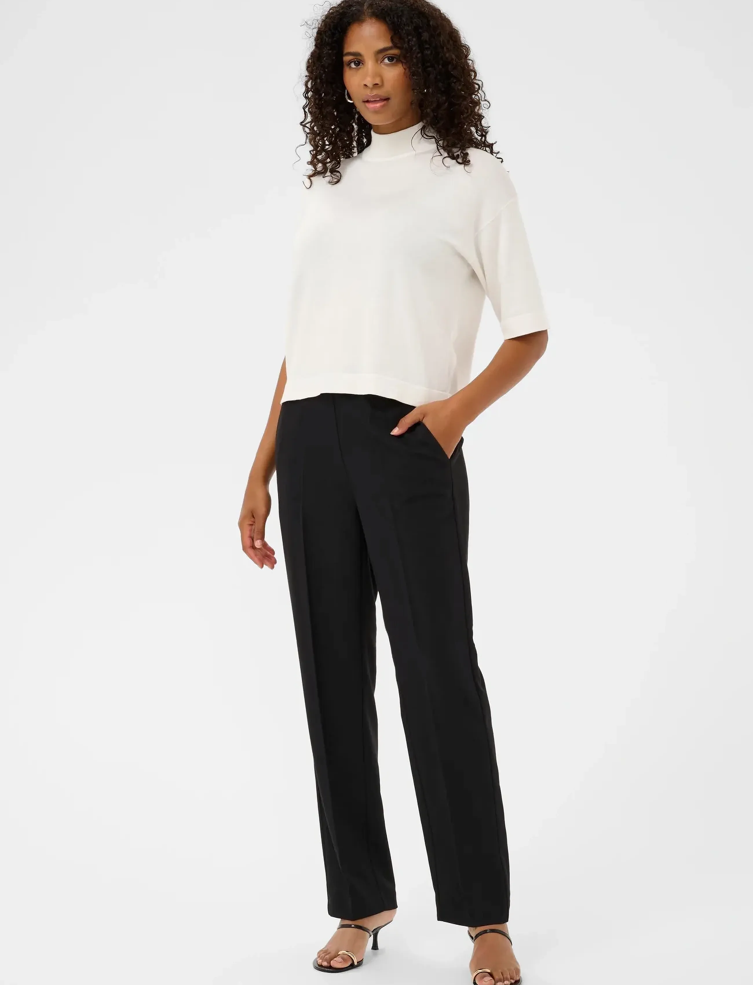 Kaffe - KAlizza Turtleneck - trøjer - chalk - 3