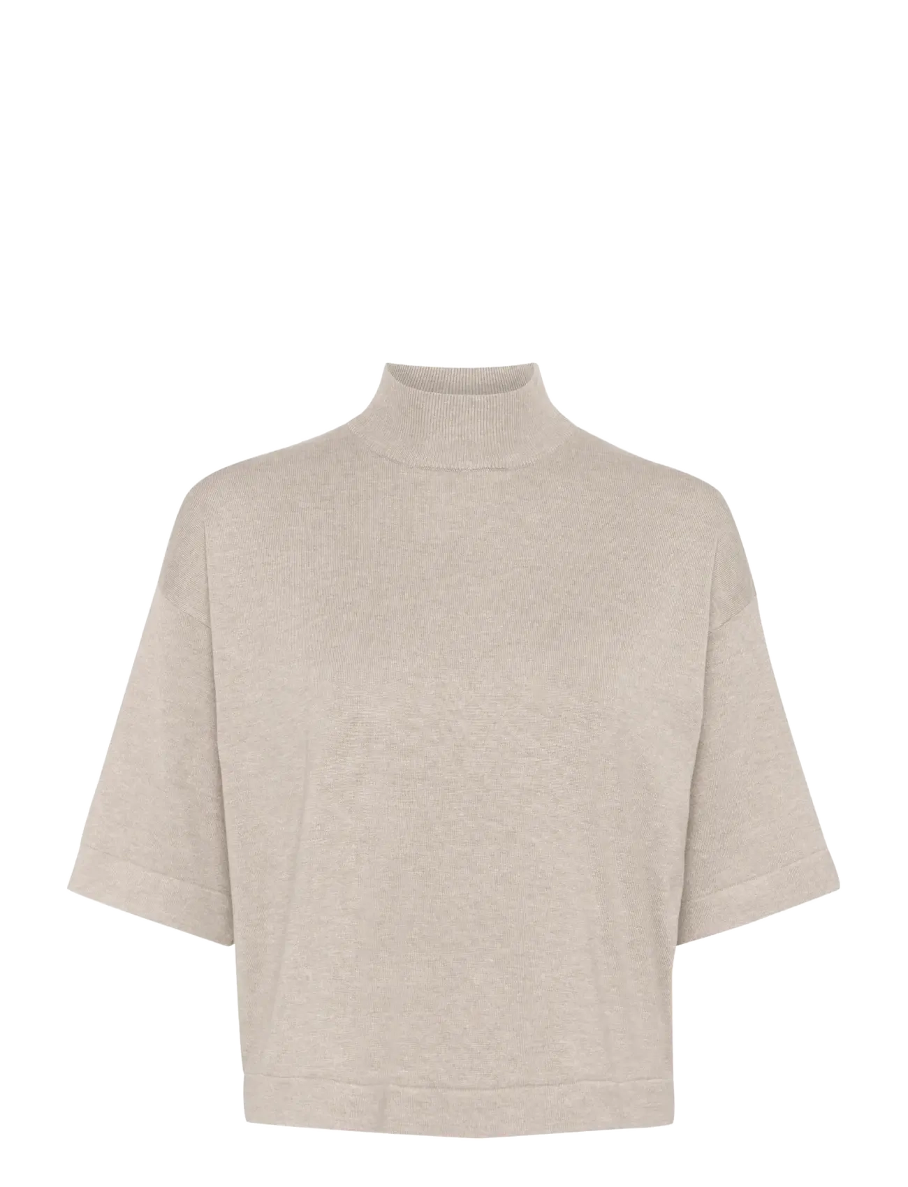Kaffe - KAlizza Turtleneck - striktrøjer - feather gray melange - 1