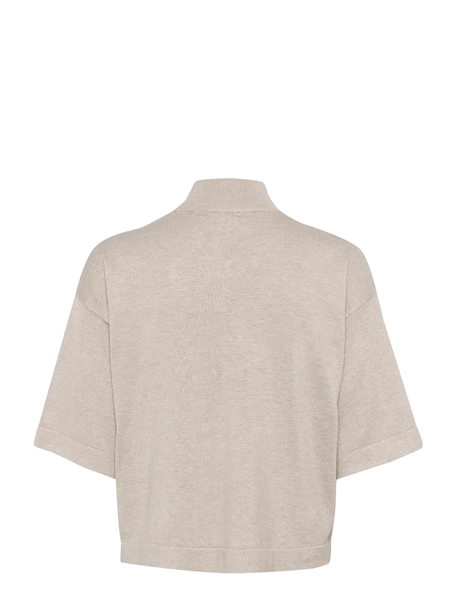 Kaffe - KAlizza Turtleneck - striktrøjer - feather gray melange - 2