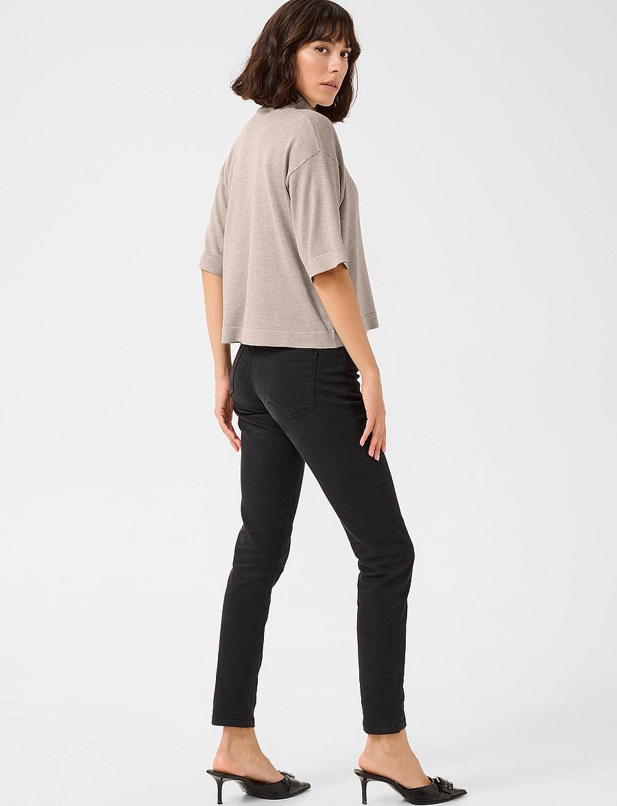 Kaffe - KAlizza Turtleneck - striktrøjer - feather gray melange - 4