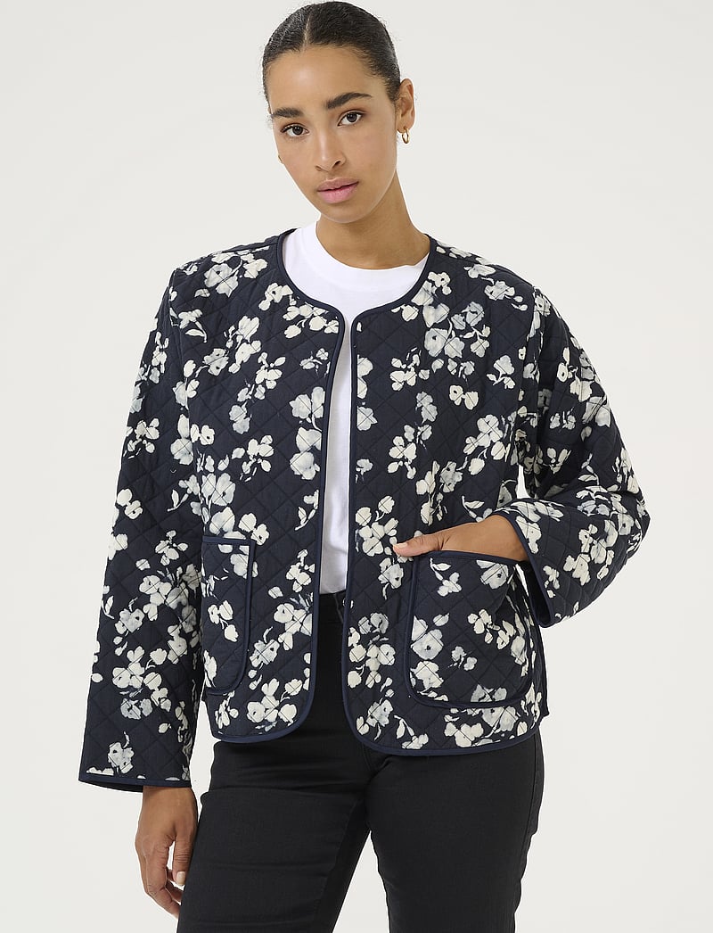 Kaffe - KAvalia Jacket - sügisjakid - marine flower - 0