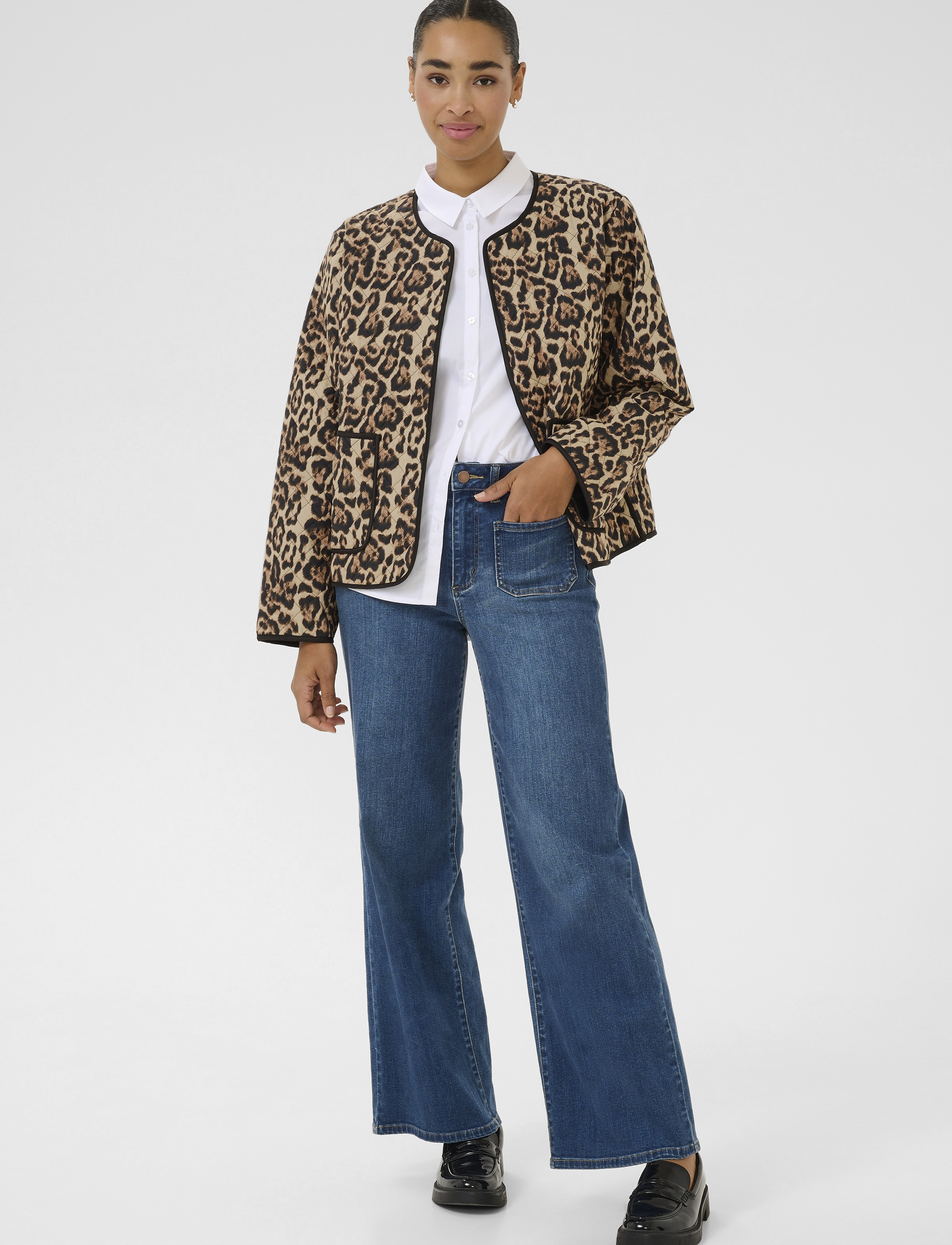Kaffe - KAvalia Jacket - naturel leopard print - 3