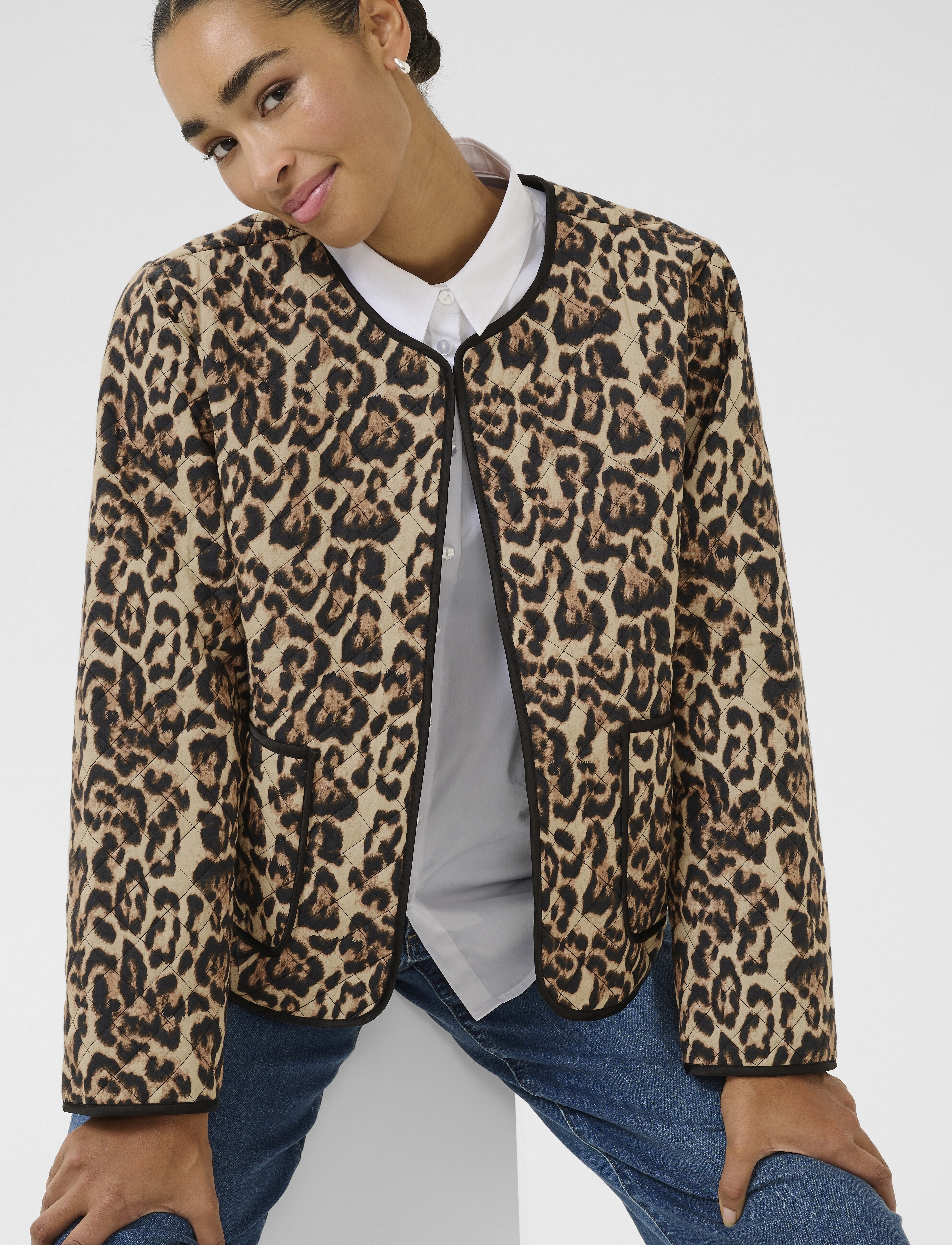 Kaffe - KAvalia Jacket - naturel leopard print - 5