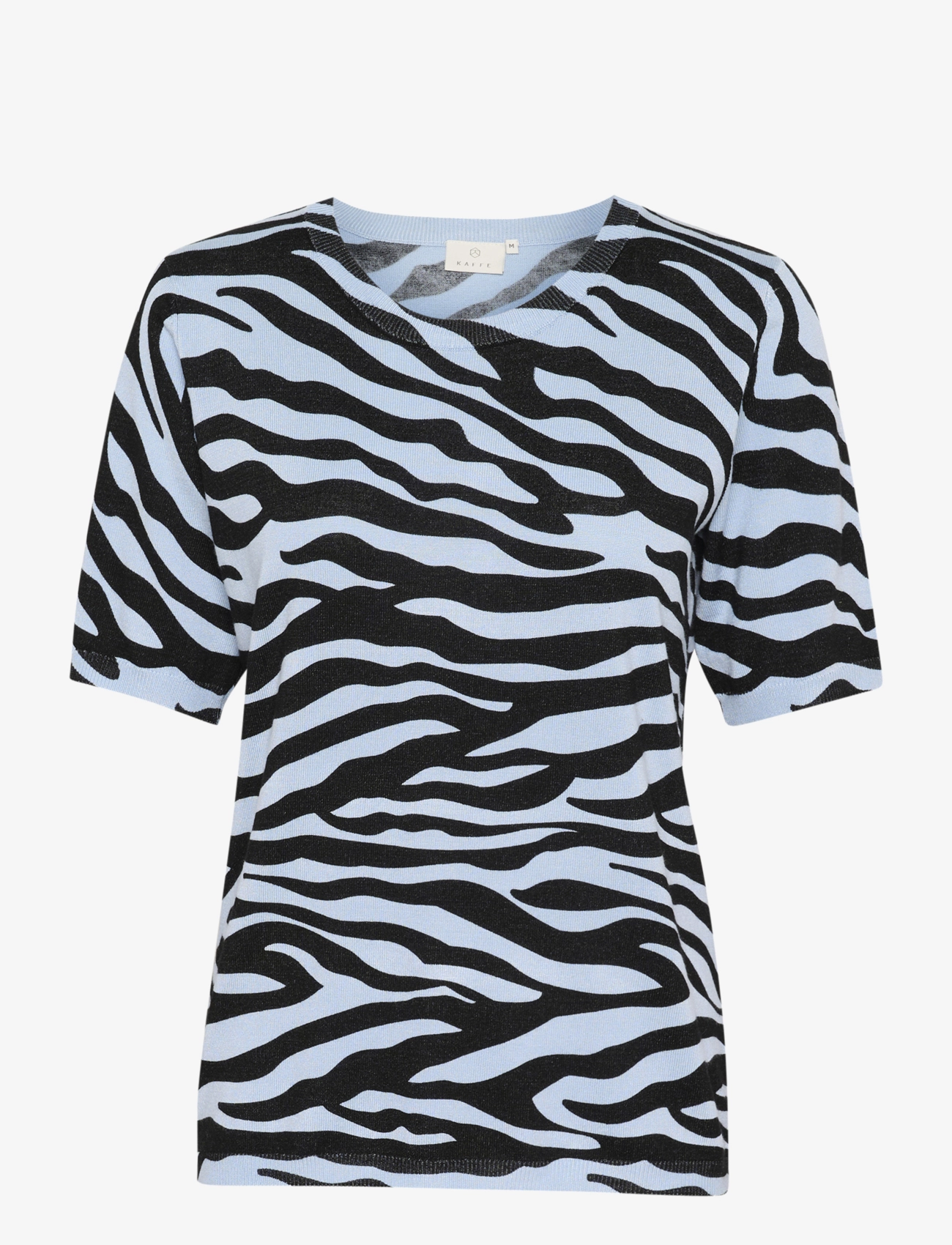 Kaffe KAliz Pullover - Tøj - BLUE / BLACK GRAPHIC / blue