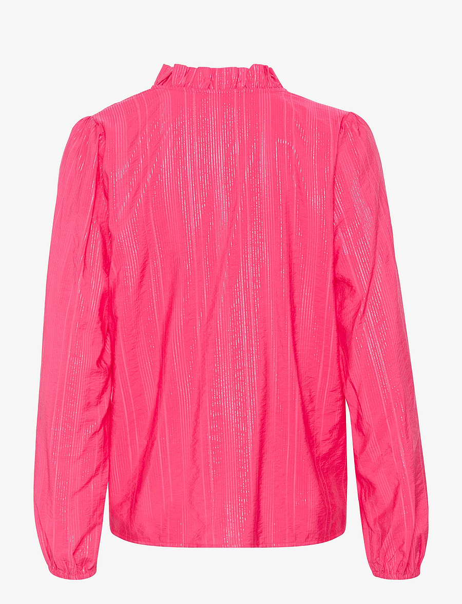 Kaffe - KAsanni Blouse - langärmelige blusen - raspberry - 1