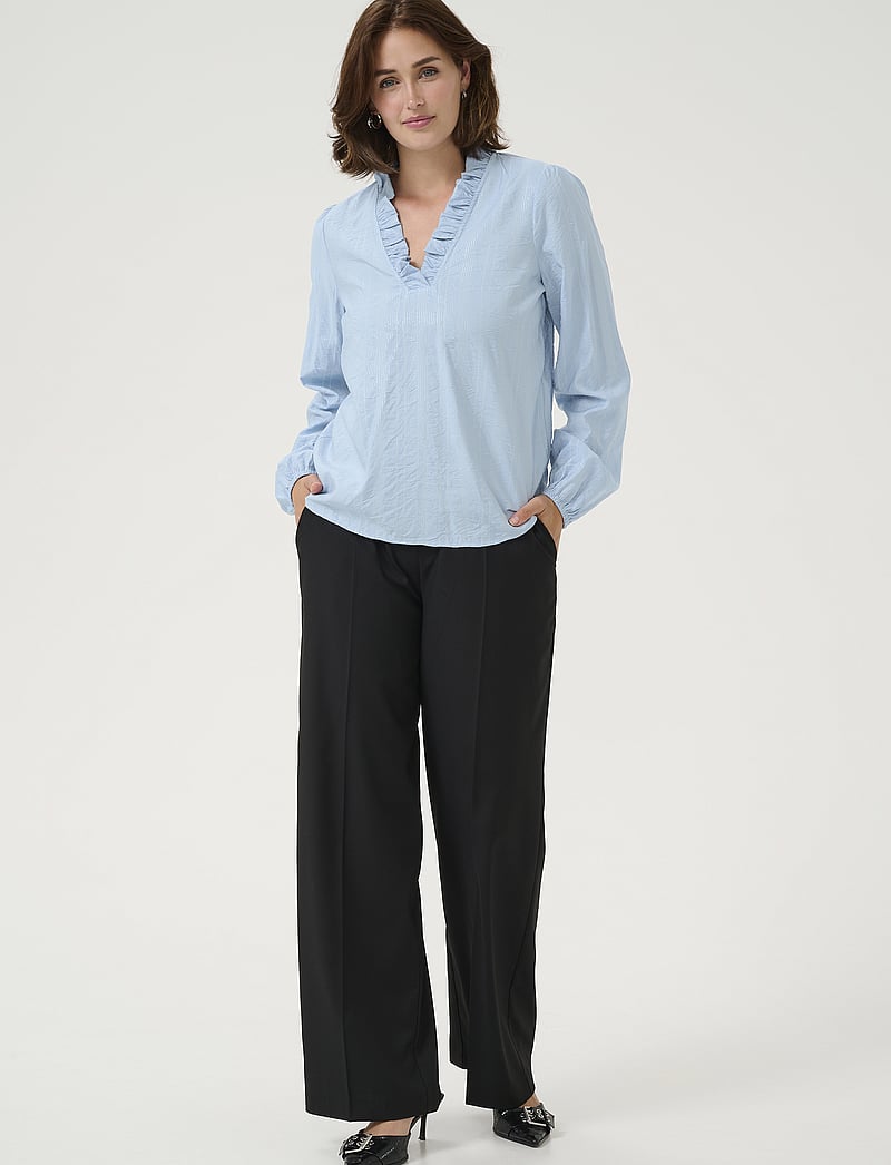 Kaffe - KAsanni Blouse - pikkade varrukatega pluusid - soft chambray - 3