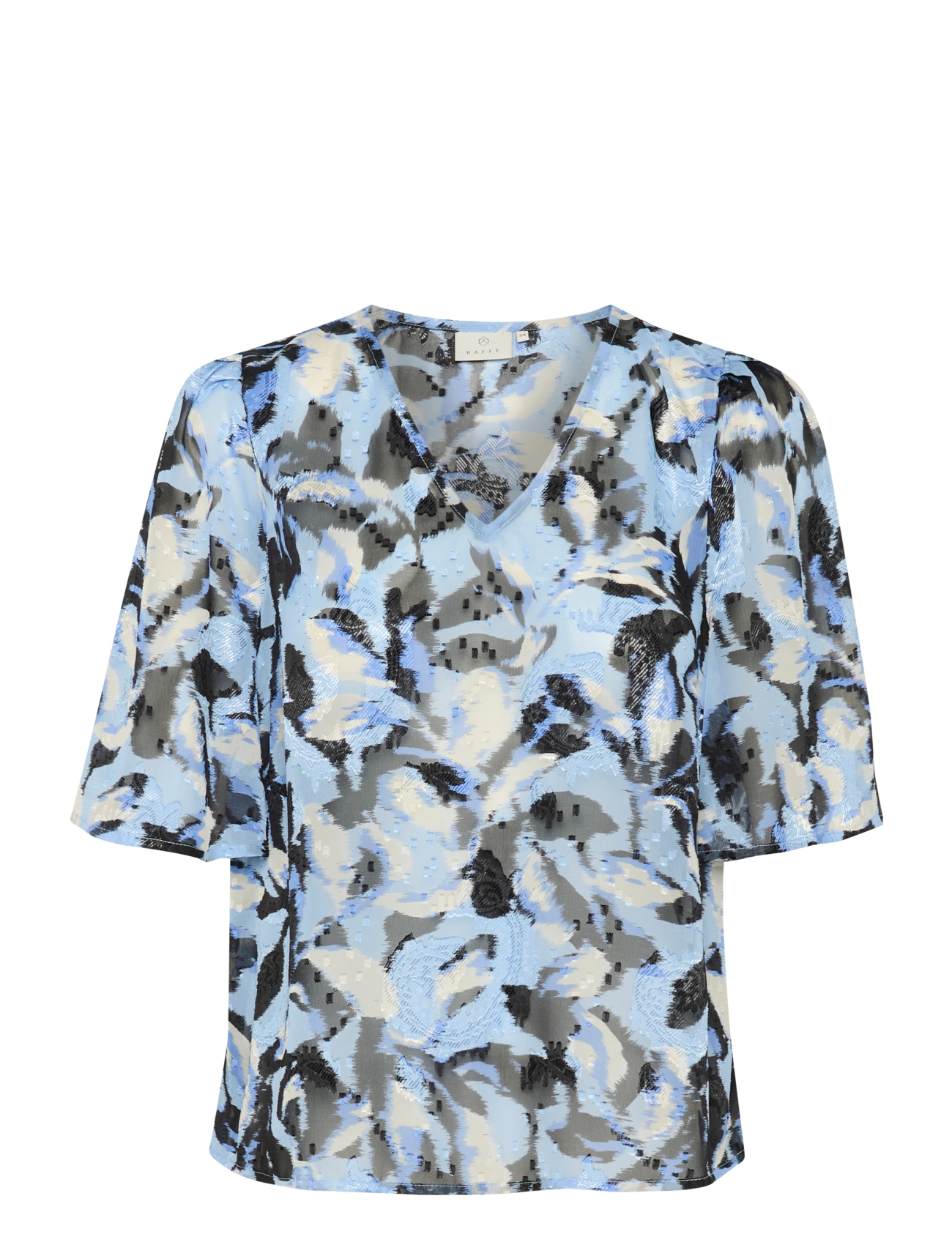 Kaffe KAelina Blouse - Bluser - BLUE FLOWER PRINT / blue
