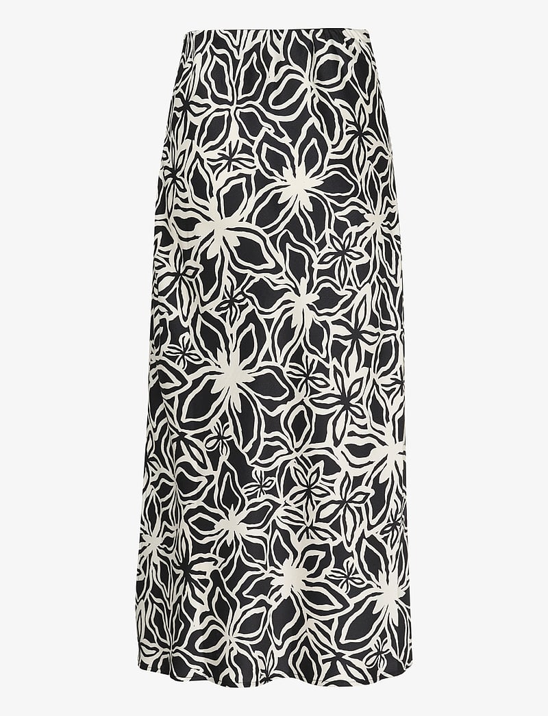 Kaffe - KAvera Skirt - maxi röcke - black / light beige flower - 2
