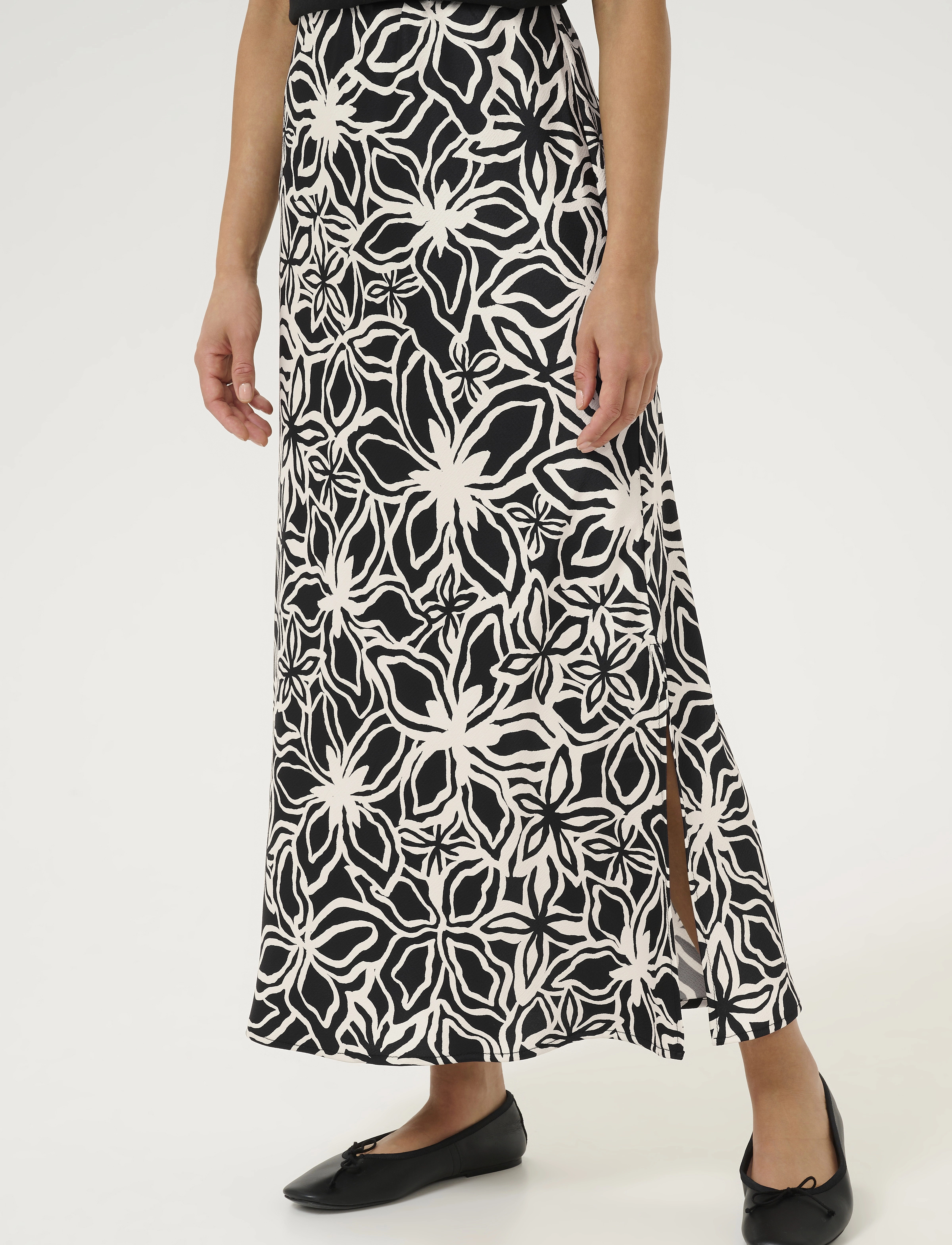 Kaffe Kavera Skirt, 36, Black, Nederdele > Maxi Nederdele, Dame