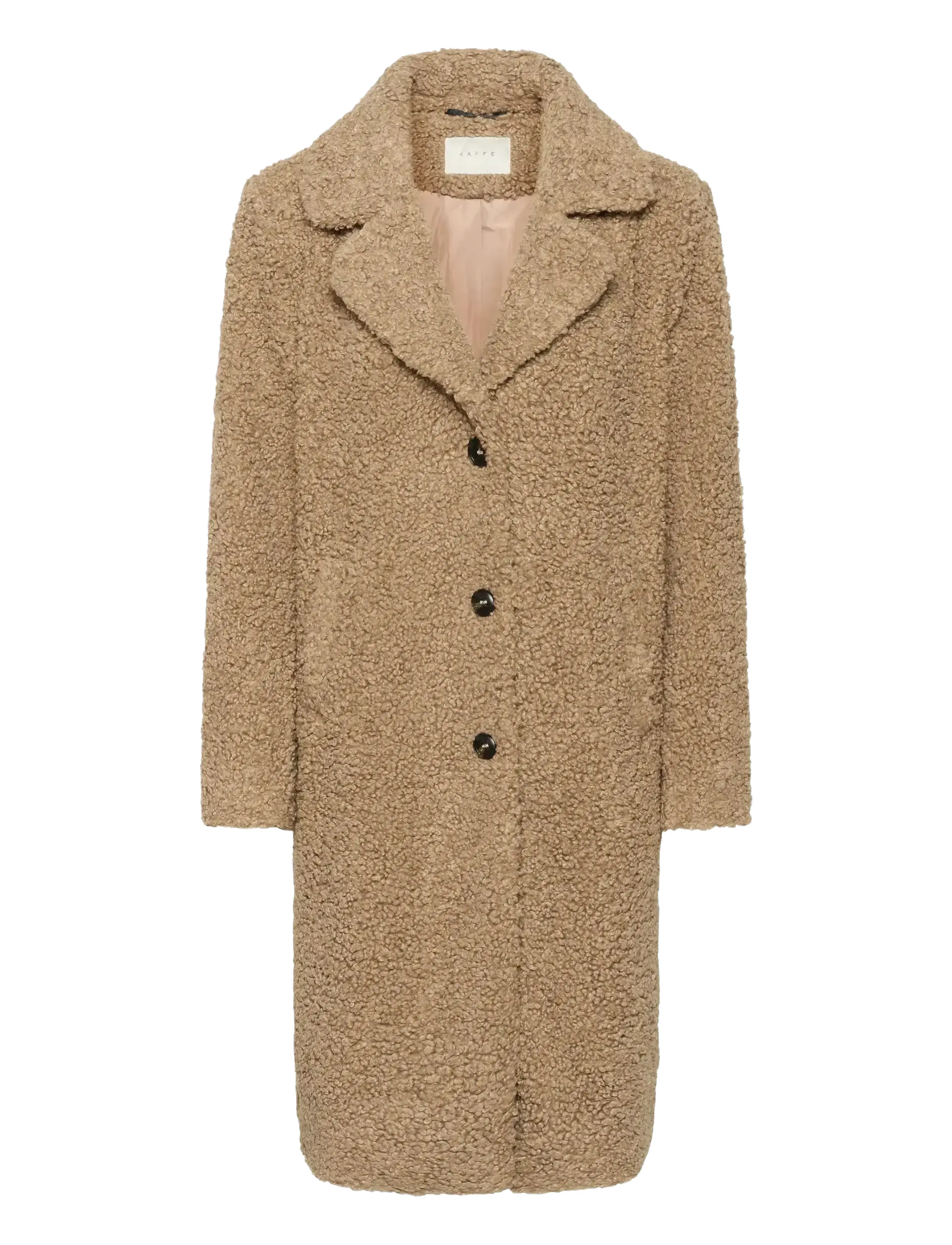 KAFFE Kabalmi Teddy Mantel Braun - 38 - Damen