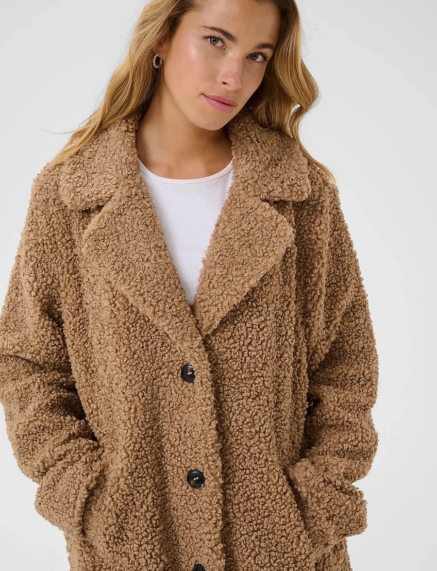 Kaffe - KAbalmi Teddy Coat - manteaux - amphora - 5