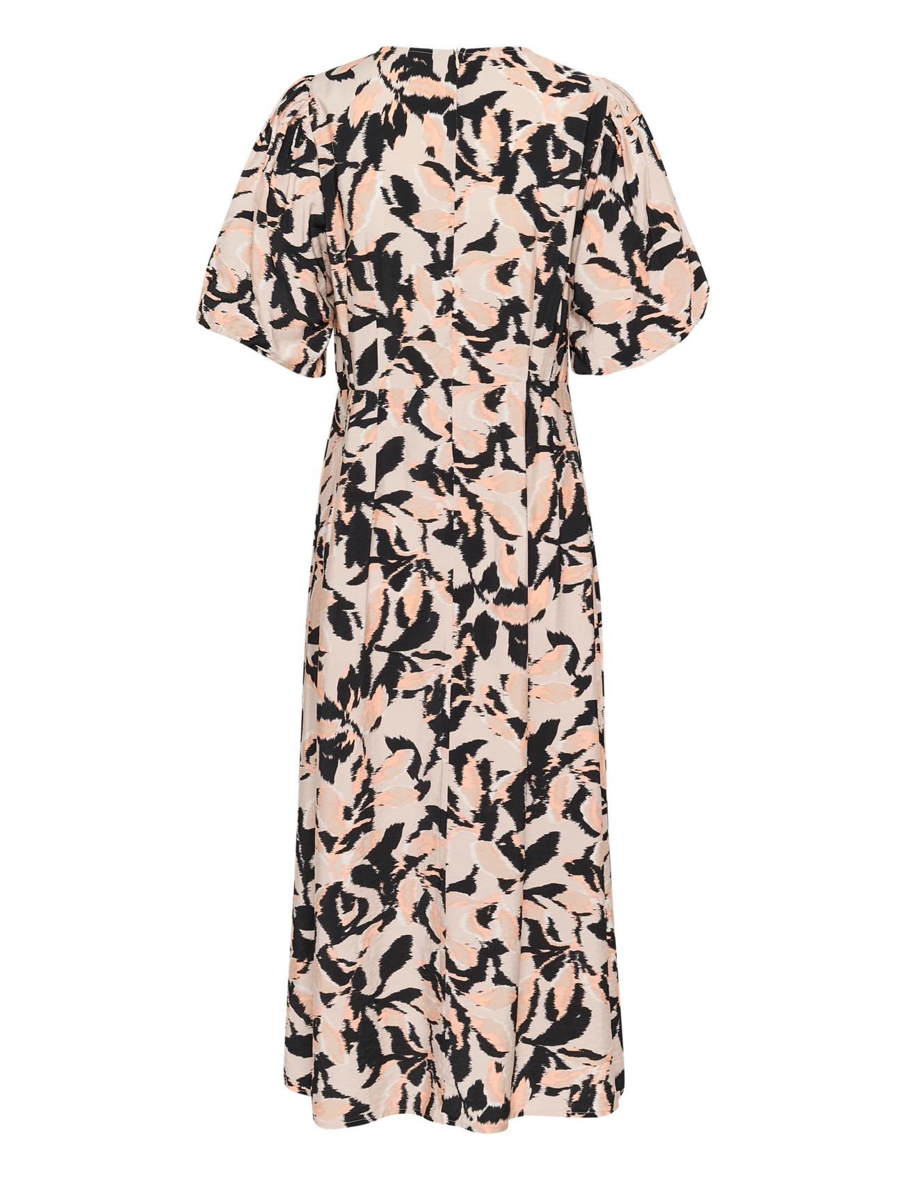 BEIGE/BLACK/PEACH BLURRY LEAF
