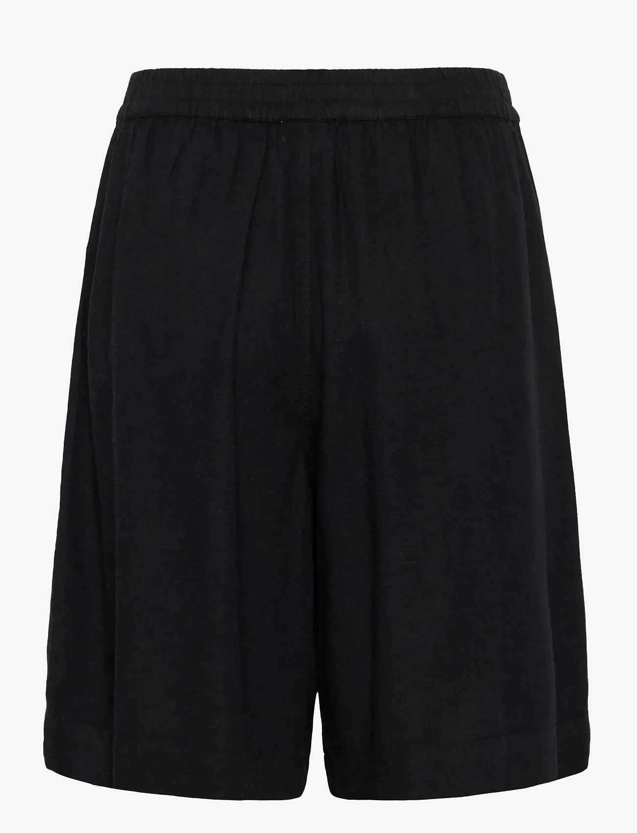 Kaffe - KAmilia Shorts - pellava shortsit - black deep - 2