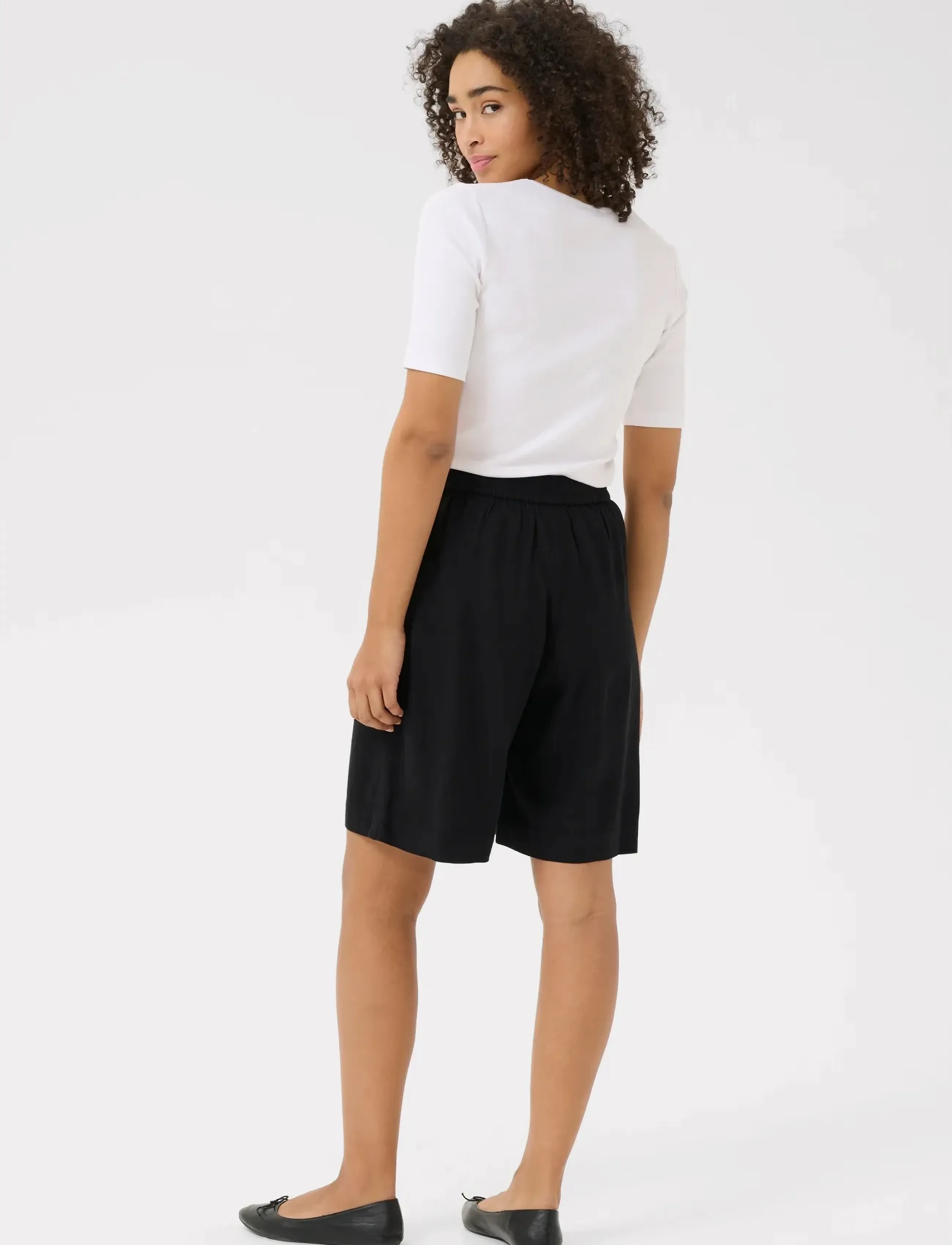 Kaffe - KAmilia Shorts - laveste priser - black deep - 4