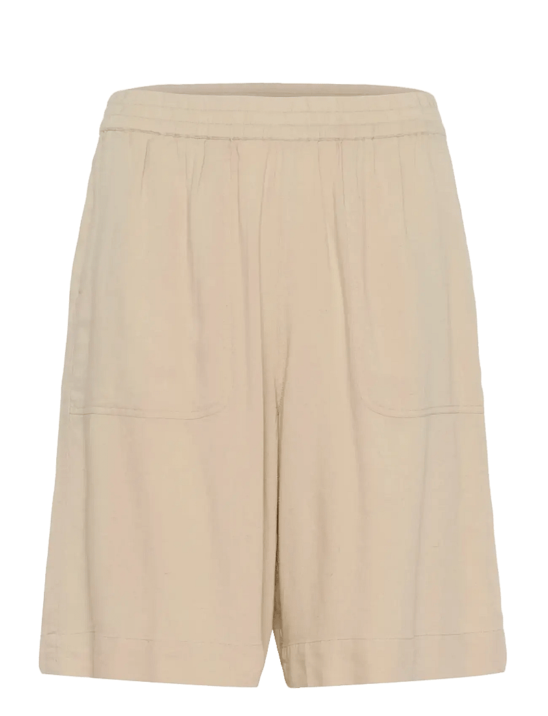 Kaffe - KAmilia Shorts - hørshorts - feather gray - 1