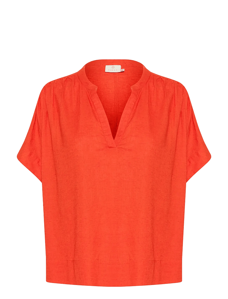Kaffe - KAmilia Wing SL Blouse - kortärmade blusar - grenadine - 1