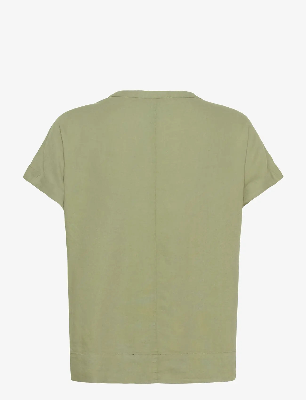 Kaffe - KAmilia Wing SL Blouse - kortærmede bluser - oil green - 2
