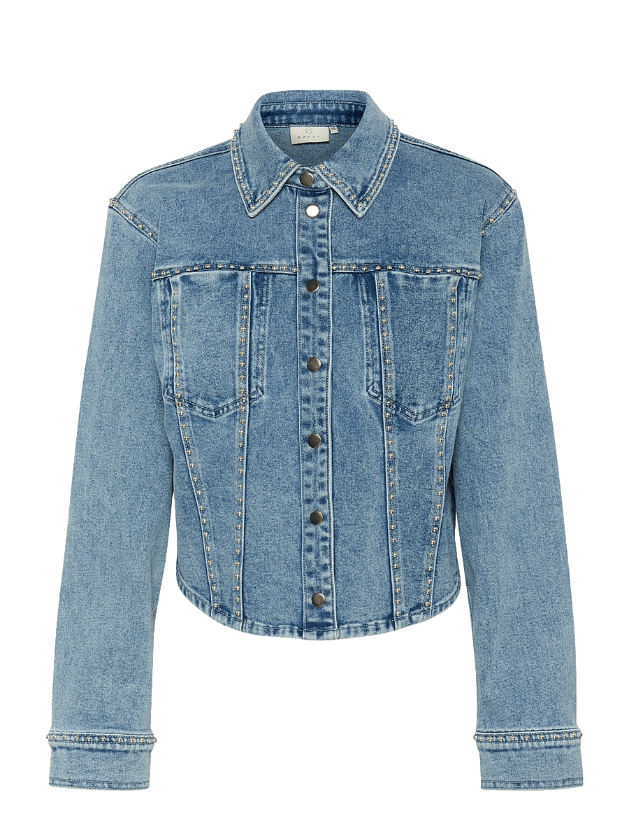 Kaffe - KAdorina Denim Shirt - outerwear - washed blue denim - 1