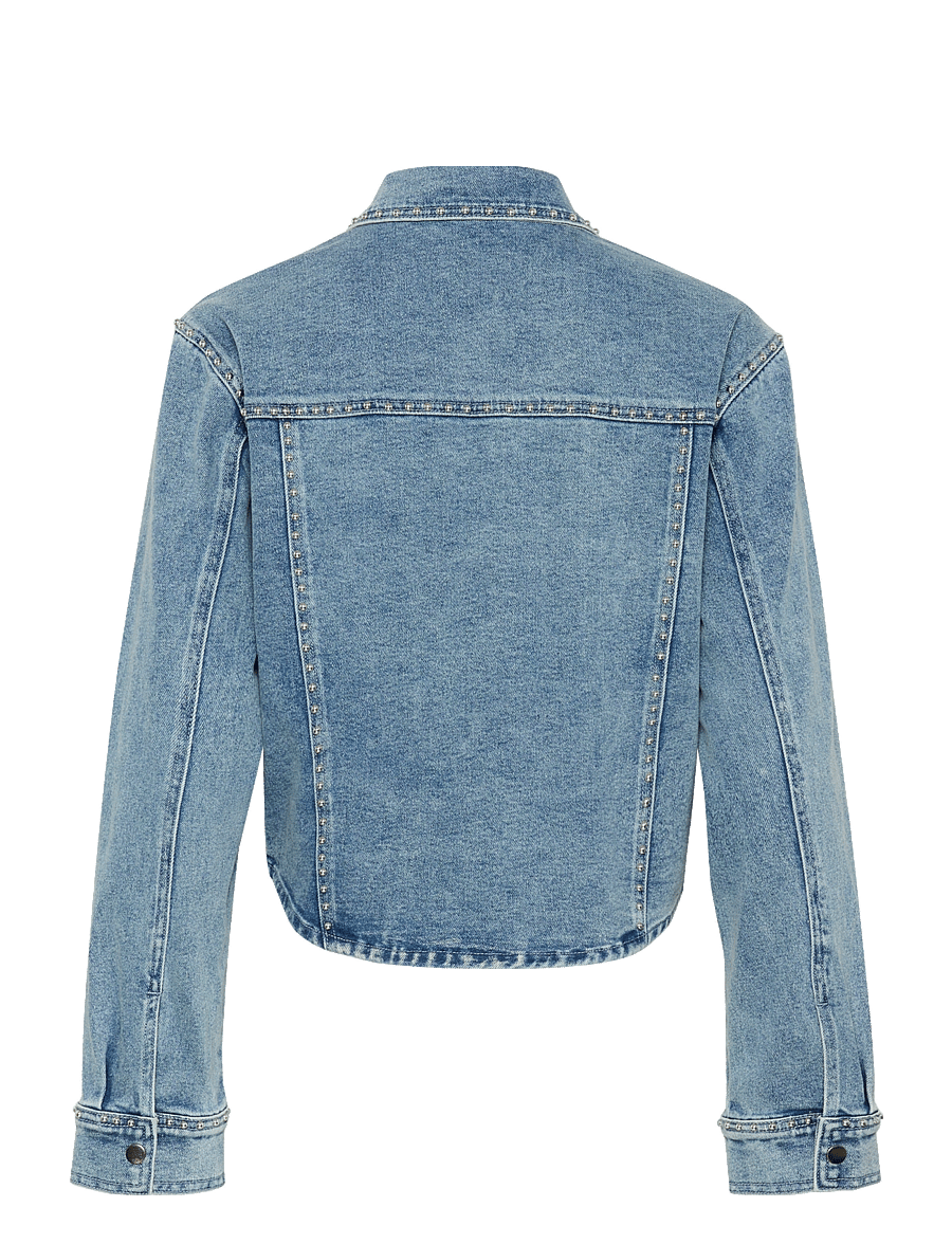 Kaffe - KAdorina Denim Shirt - outerwear - washed blue denim - 2