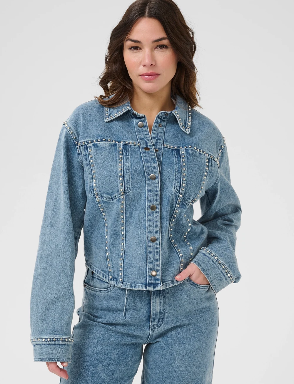 KAdorina Denim Shirt | Washed Blue Denim KAdorina Denim Shirt | Washed Blue Denim