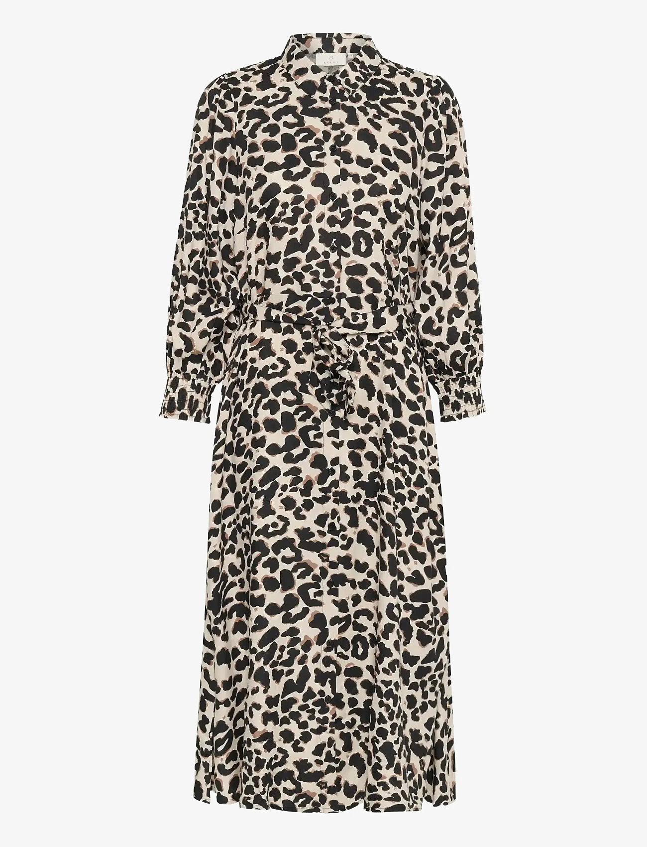 Kaffe - KAemina Dress - skjortekjoler - brown leopard - 1