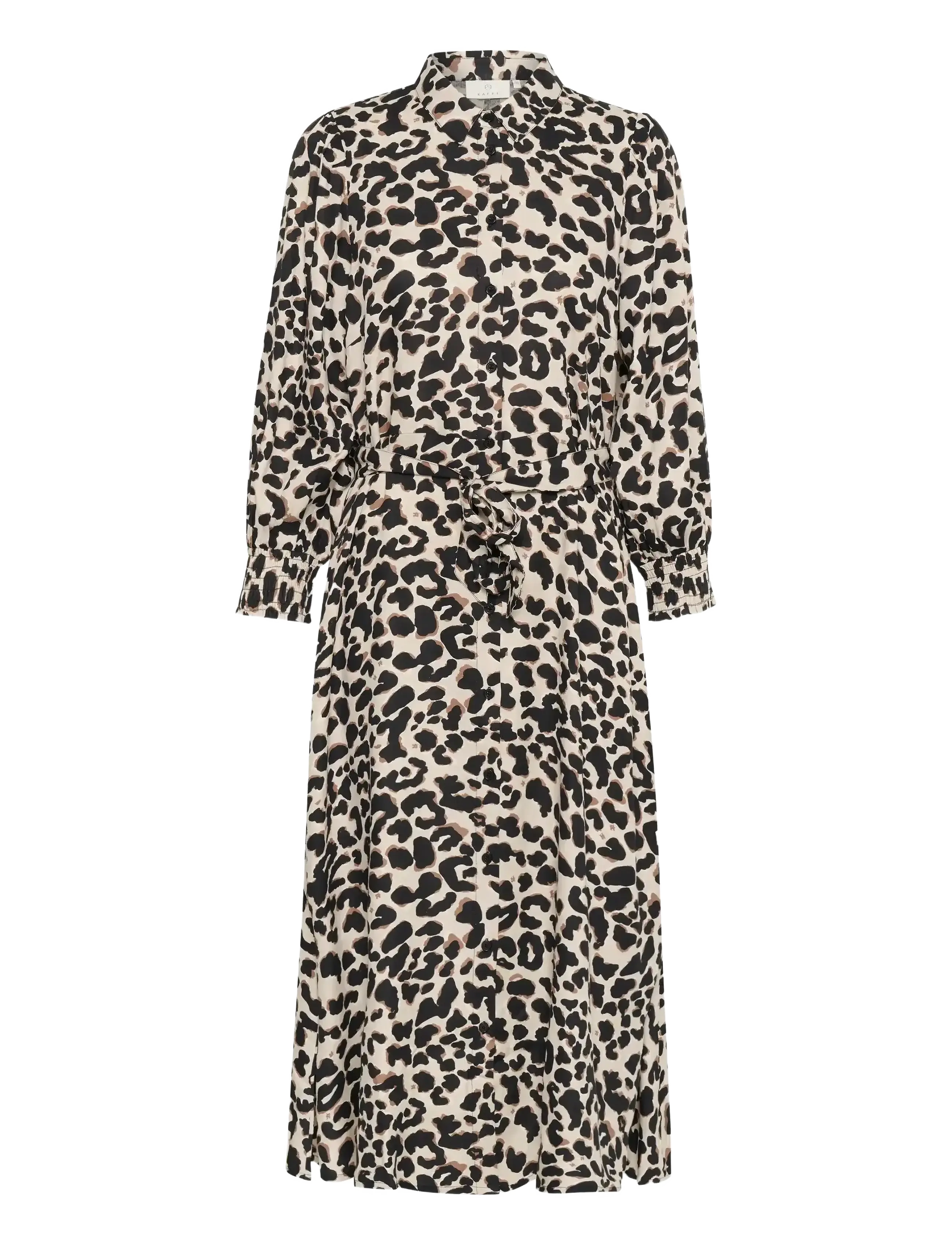 Kaffe KAemina Dress - Hemdkleider - BROWN LEOPARD / beige