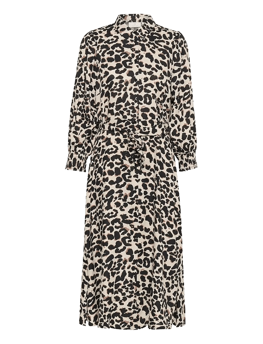 Kaffe - KAemina Dress - hemdkleider - brown leopard - 1