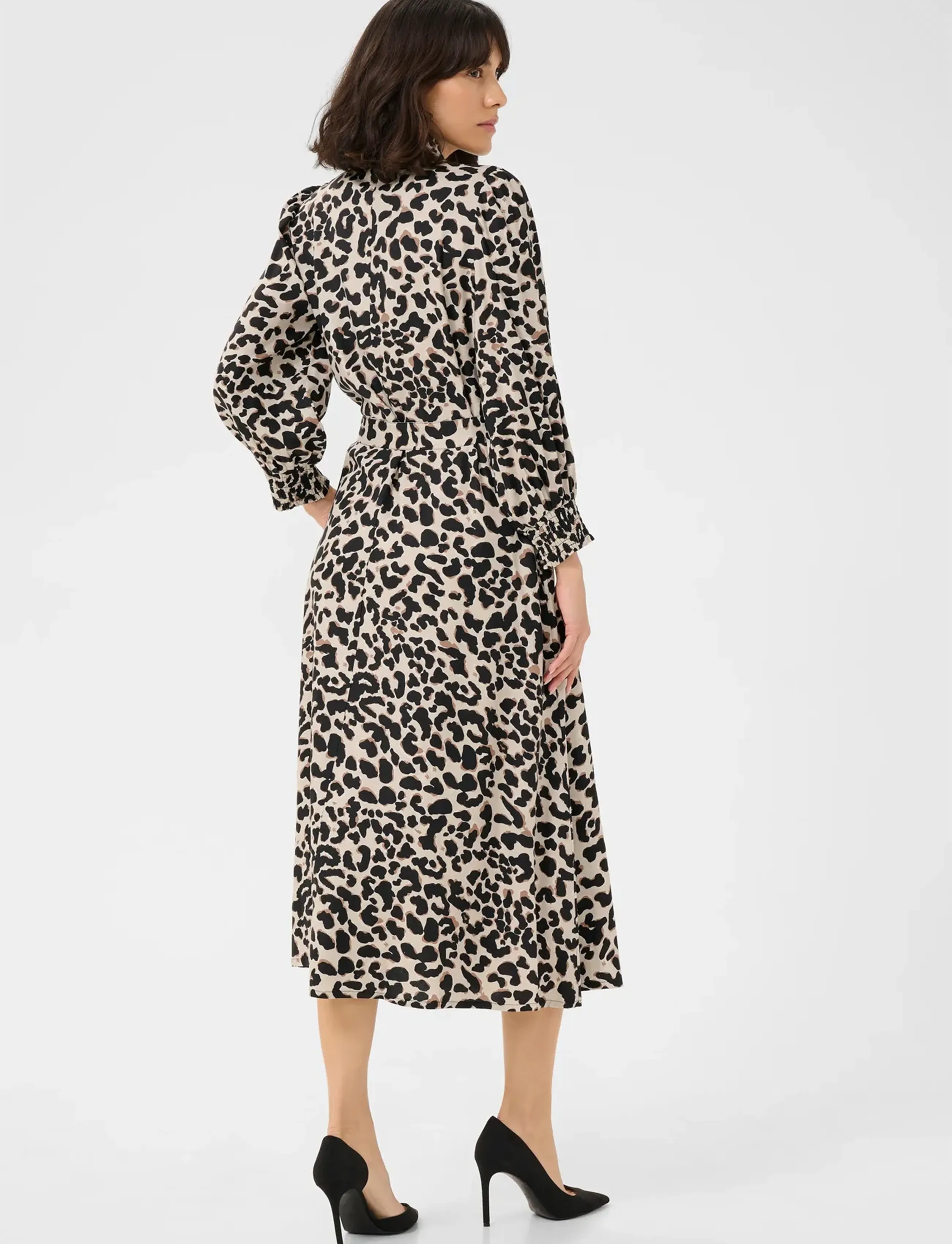 Kaffe - KAemina Dress - skjortekjoler - brown leopard - 3