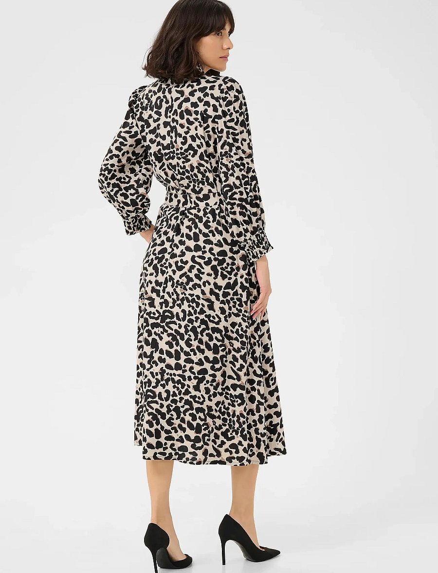 Kaffe - KAemina Dress - hemdkleider - brown leopard - 3