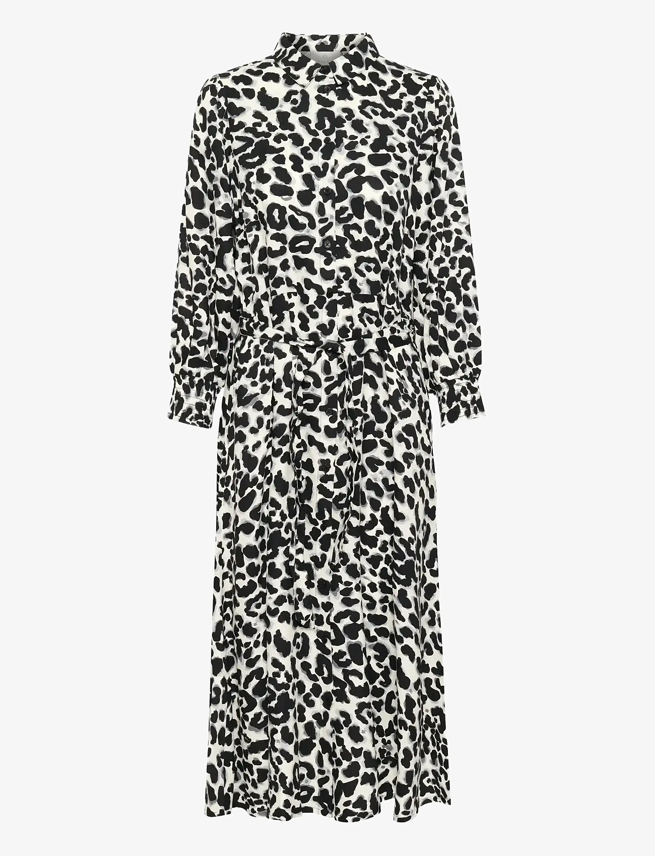 Kaffe - KAemina Dress - shirt dresses - grey leopard - 1