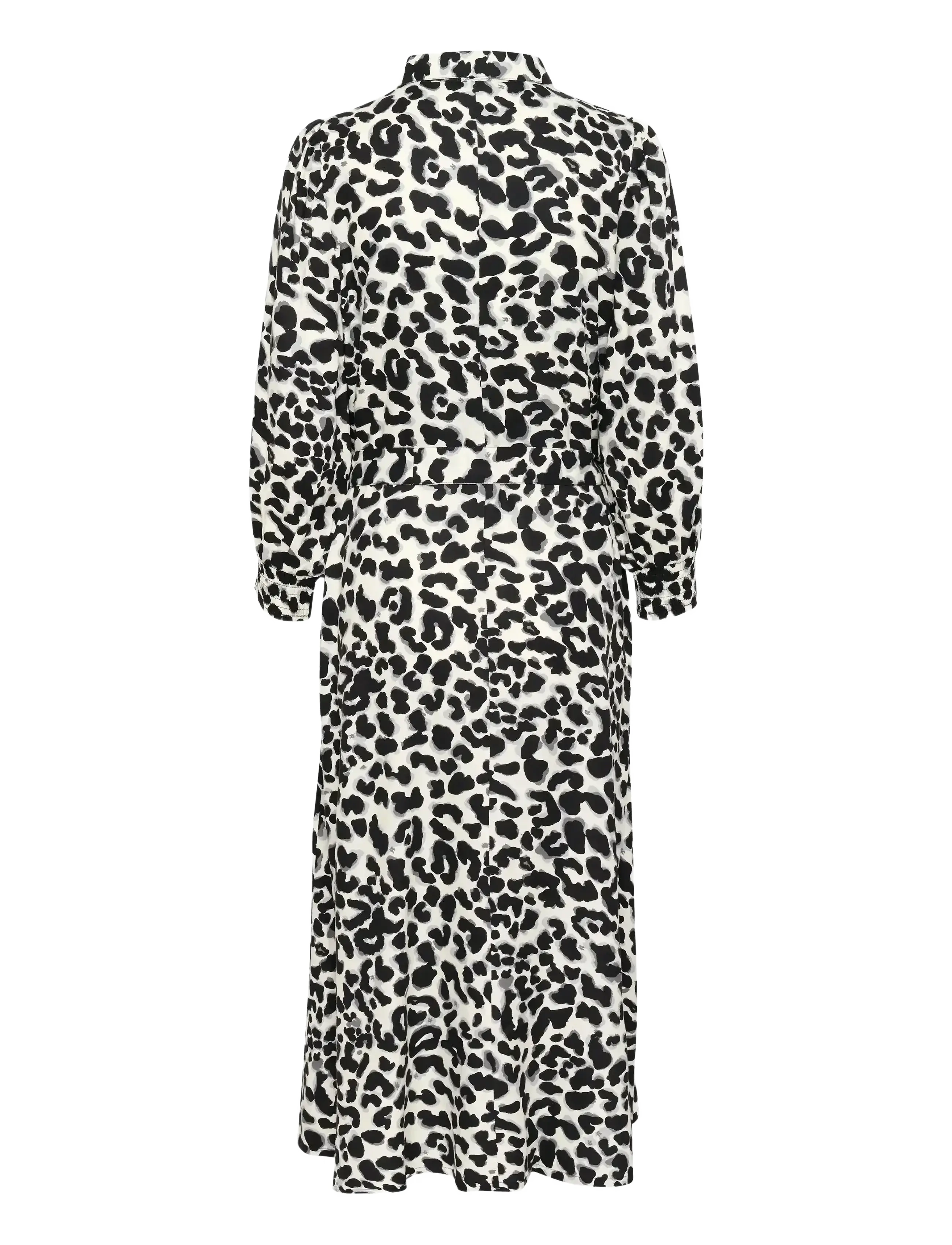 Kaffe - KAemina Dress - särkkleidid - grey leopard - 2