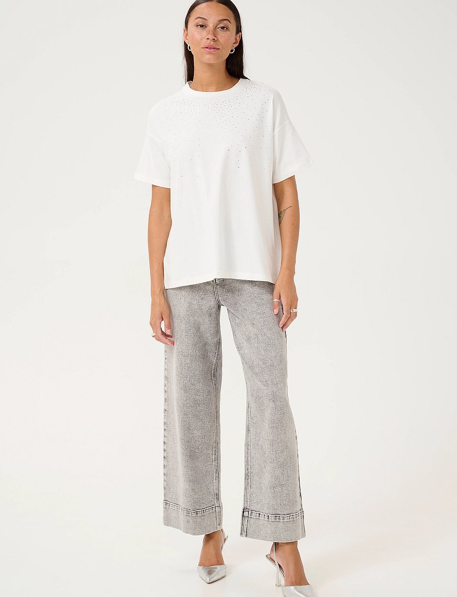 Kaffe - KAberisa T-Shirt - t-shirts - chalk - 3