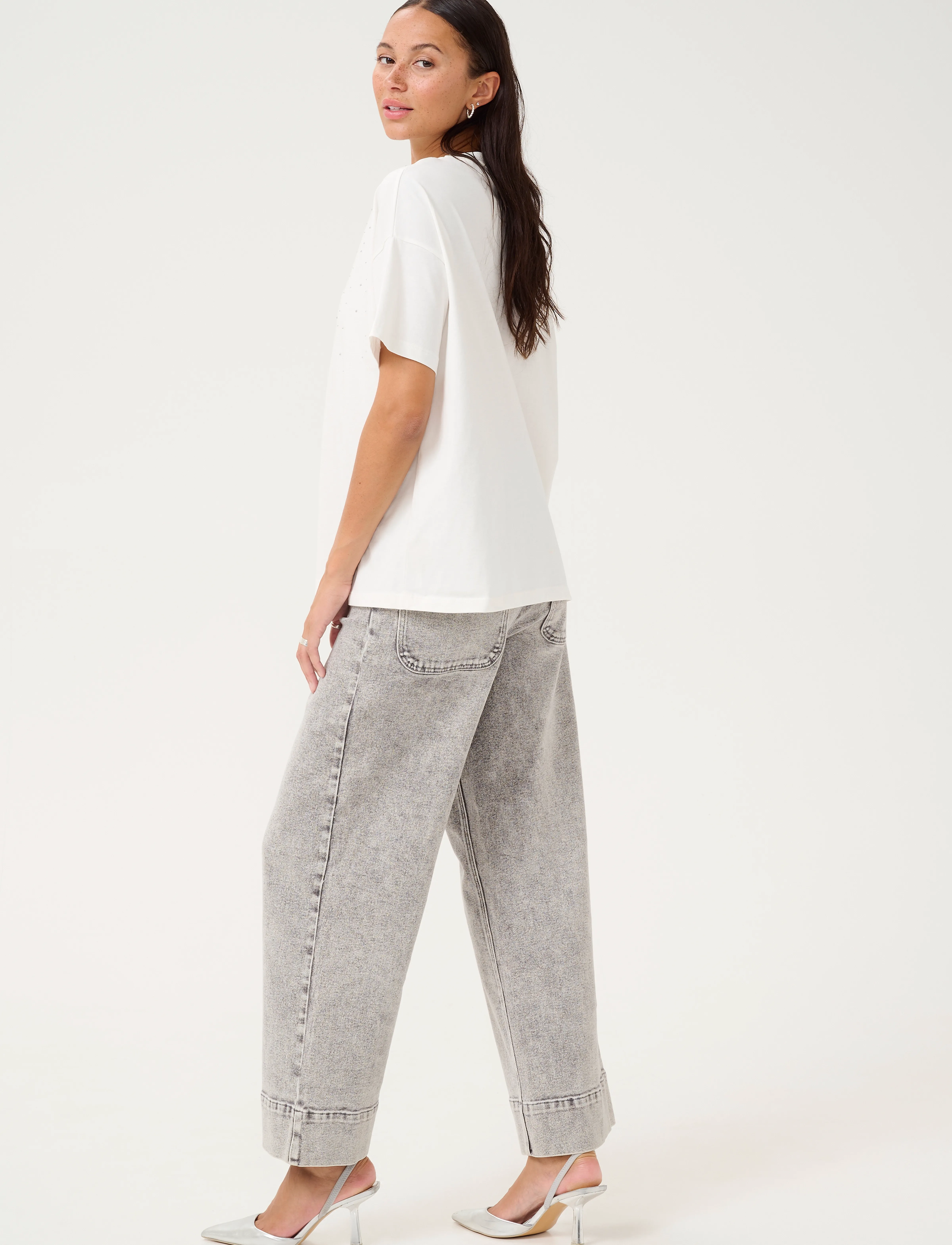 Kaffe - KAberisa T-Shirt - madalaimad hinnad - chalk - 4
